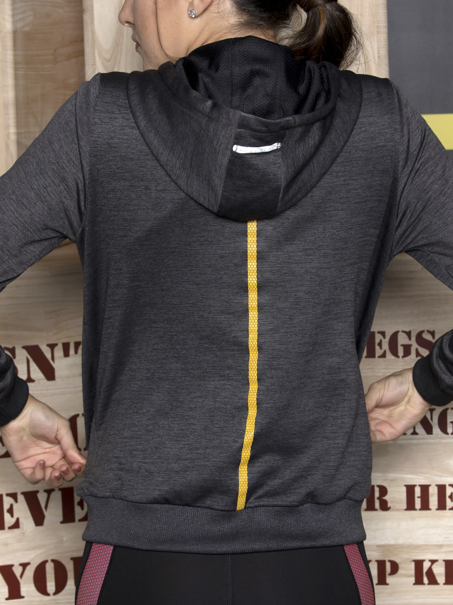 Women Vital Carry On Charcoal Hoodie