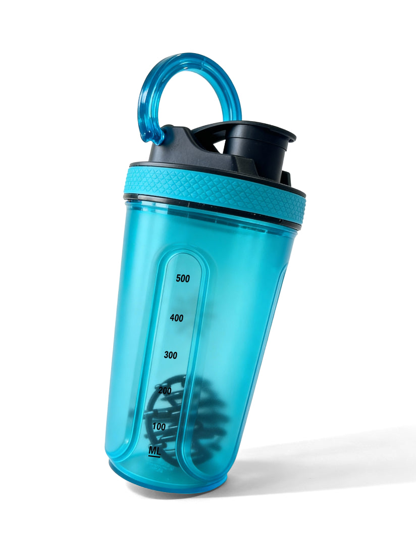 CULT FrostBlend Shaker Bottle 500 ml, BPA-Free Leak-Proof Multipurpose Shaker for Protein & Gym Blue
