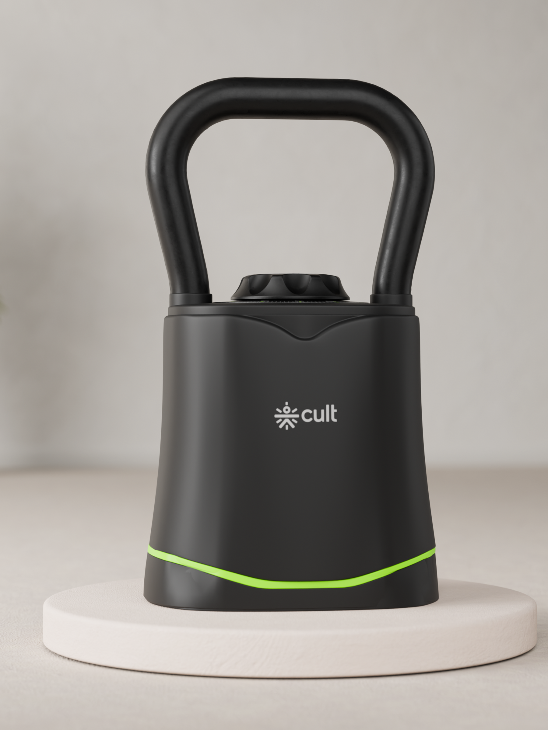 Cult Adjustable Kettlebell 18 Kg | 6-in-1 Weight Settings: 3-18 Kg | Wide Handle & Stable Base | Compact Strength Training Equipment for Home Gym