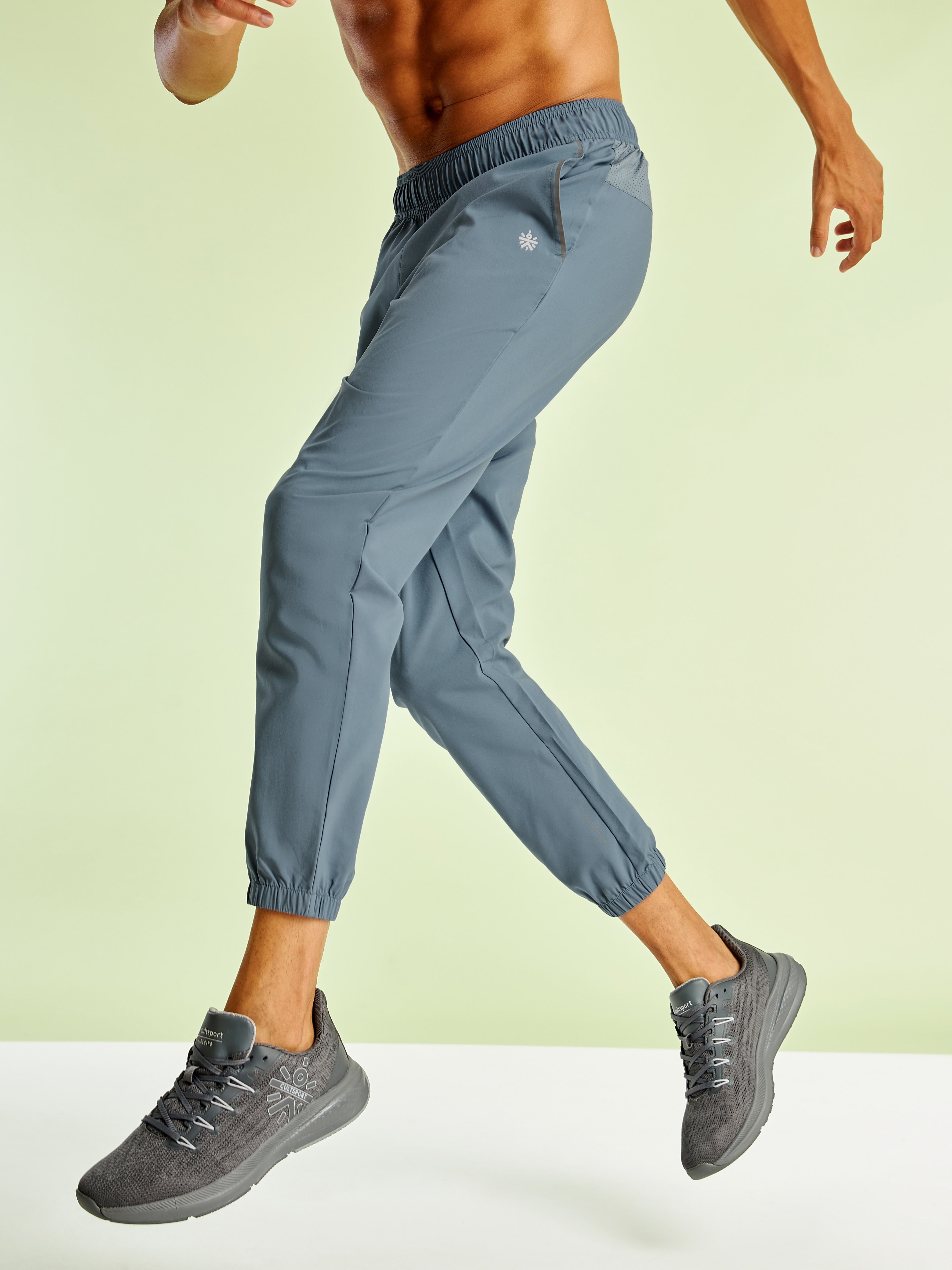 Running Joggers with Contrast Back Panel