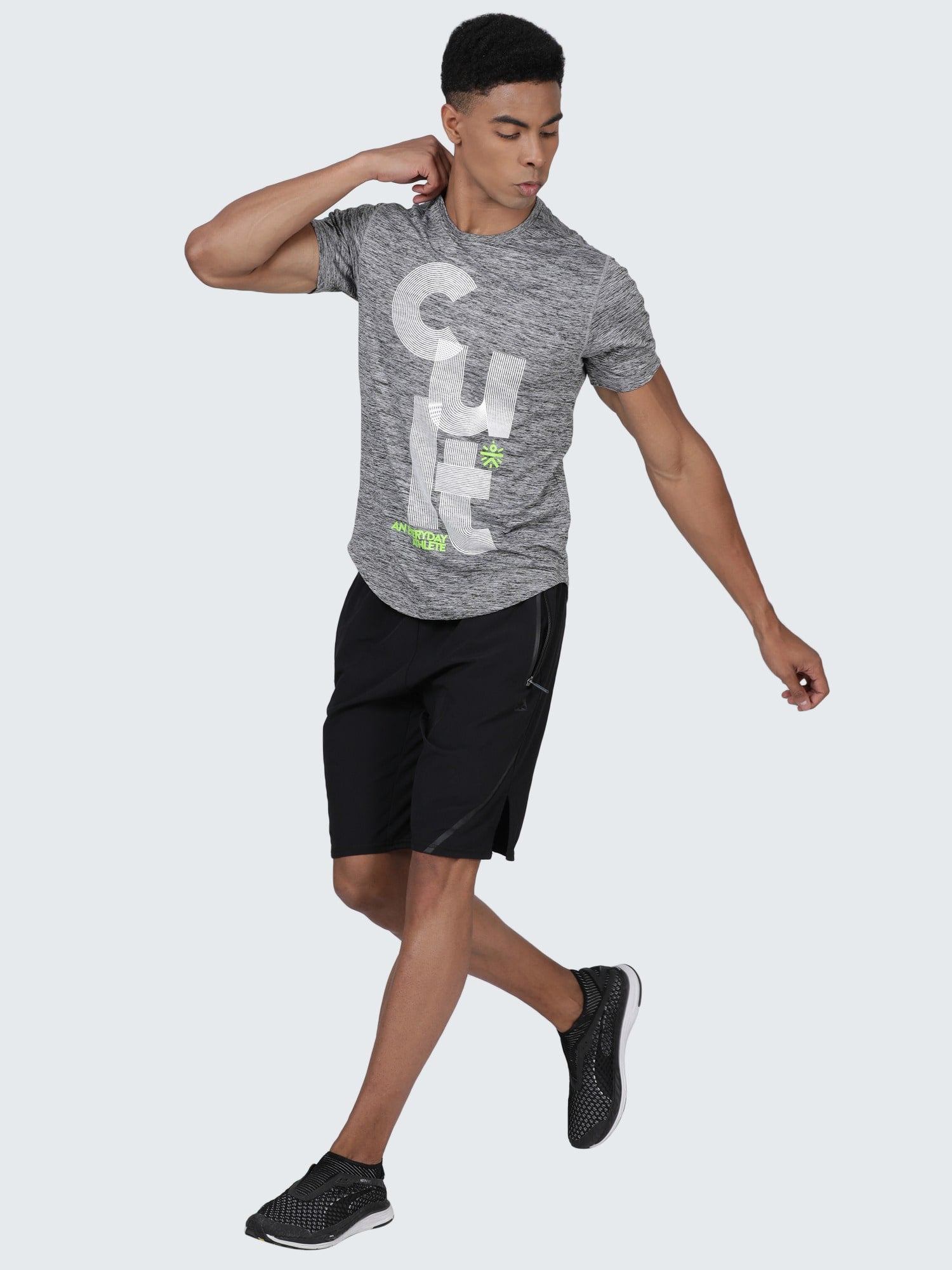 Signature Cult Light Grey Casual Tee