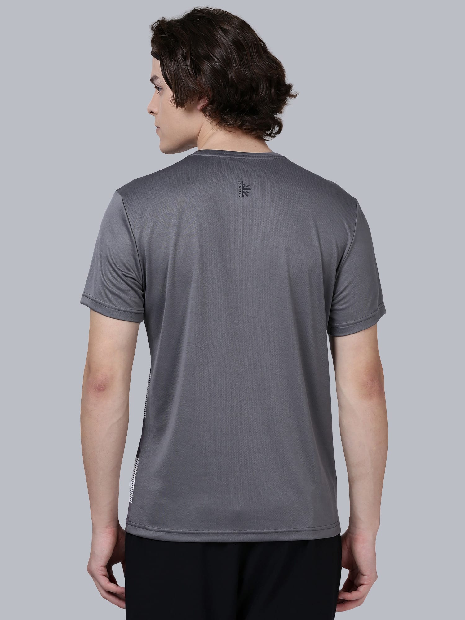 Dugout Stripe Grey Relaxed Tee