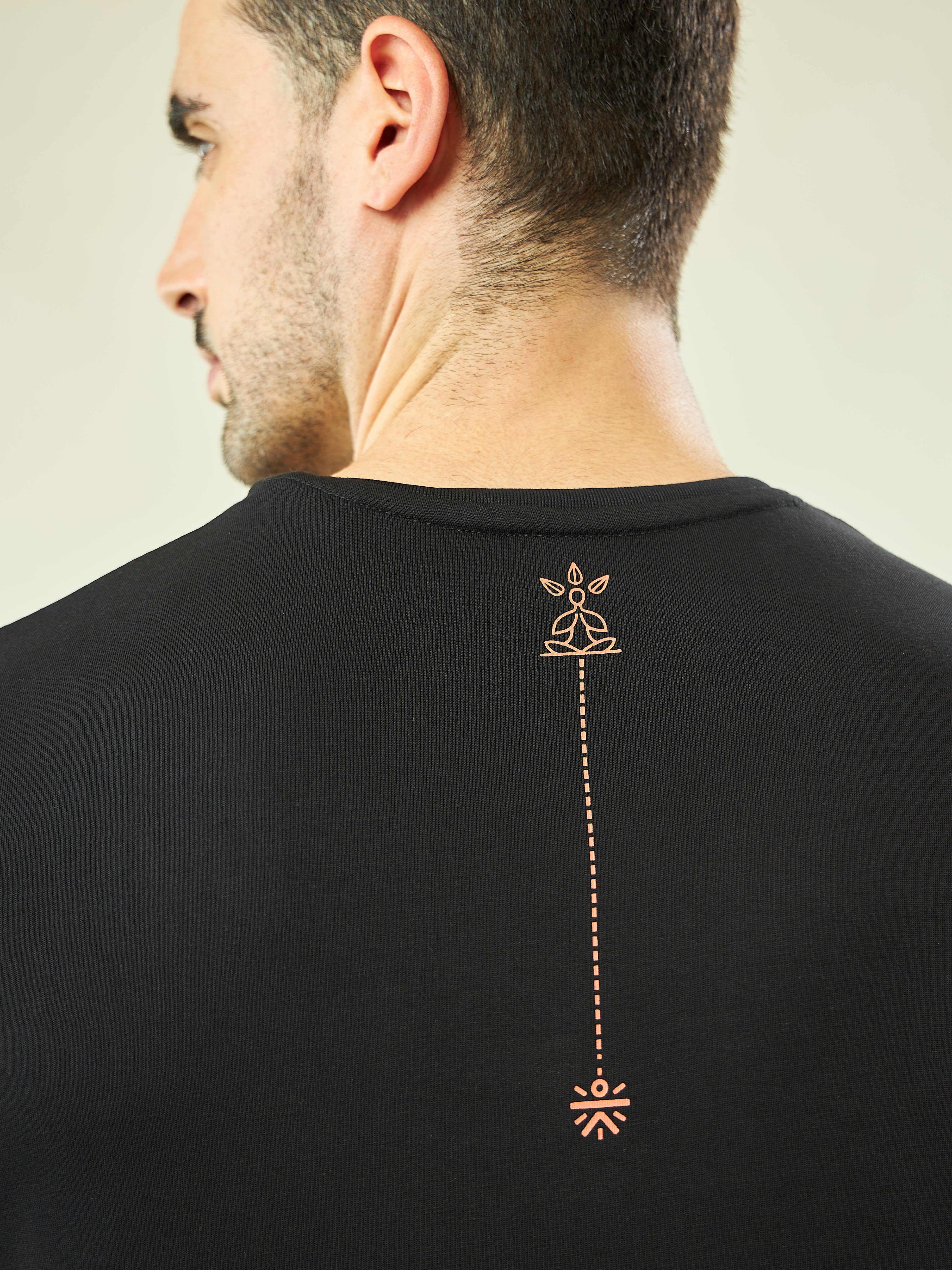 Logo Graphic Print Yoga T-shirt