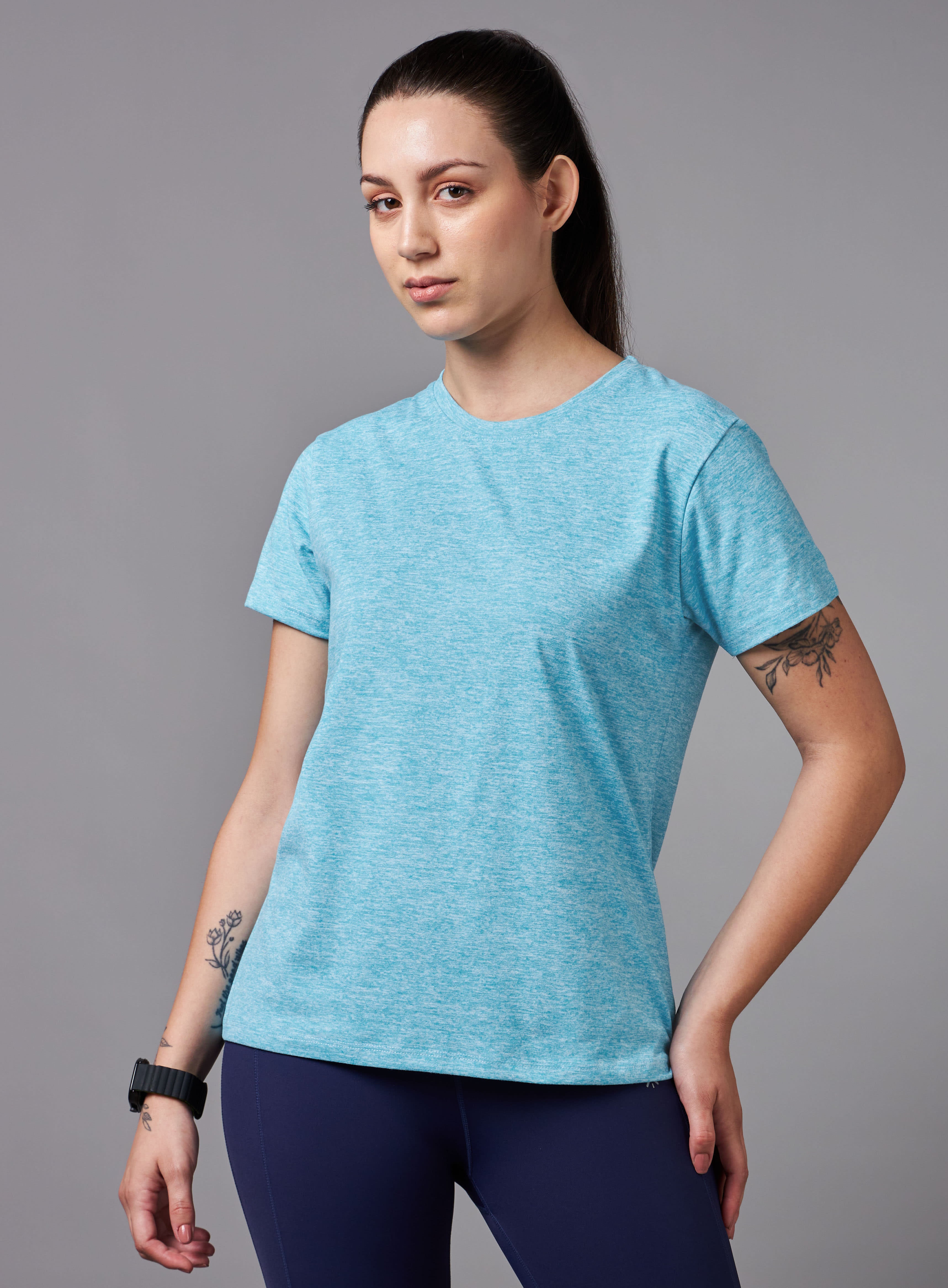 Women's All Day Workout Blue Comfortech T-shirt