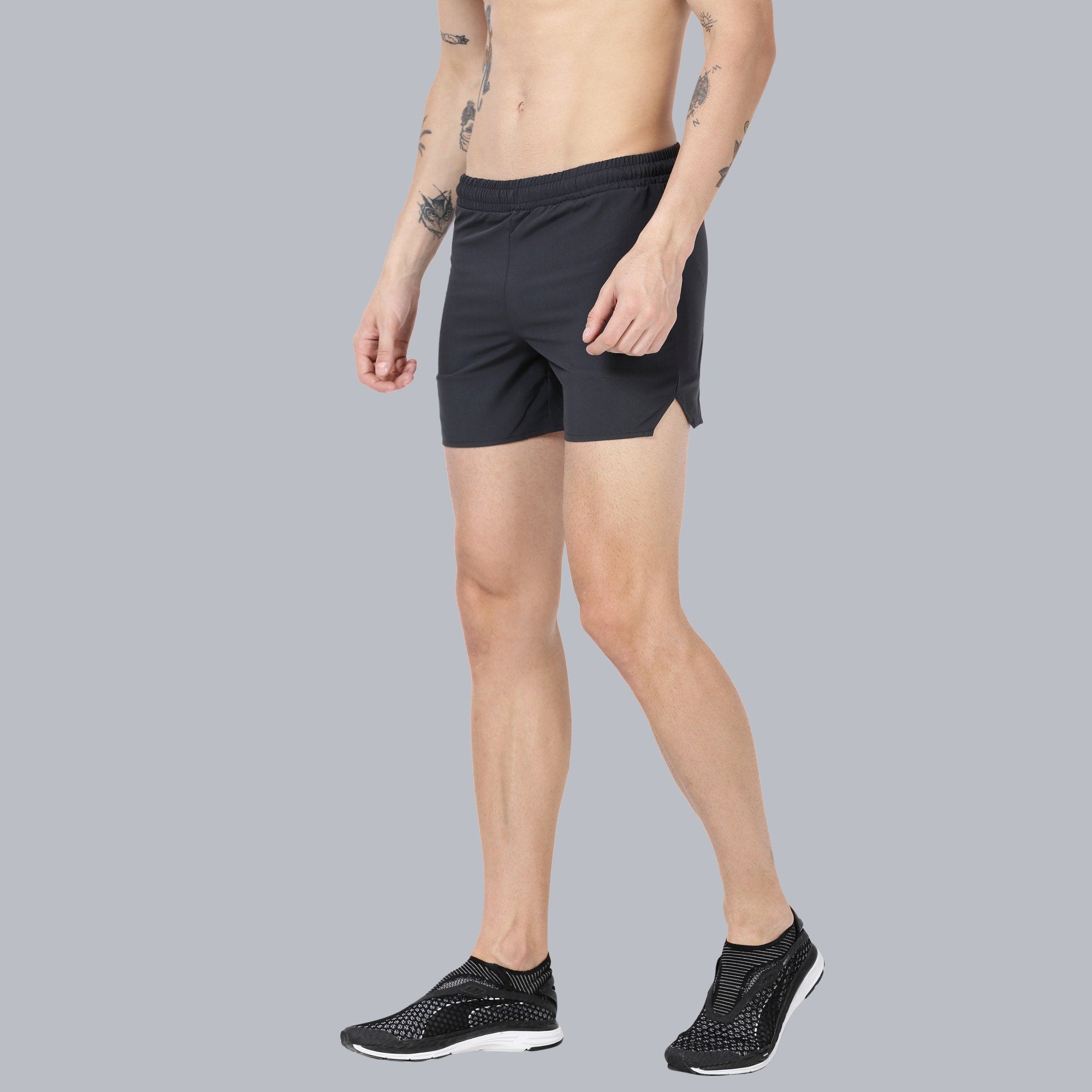 Vitals Bolt Coal Running Shorts
