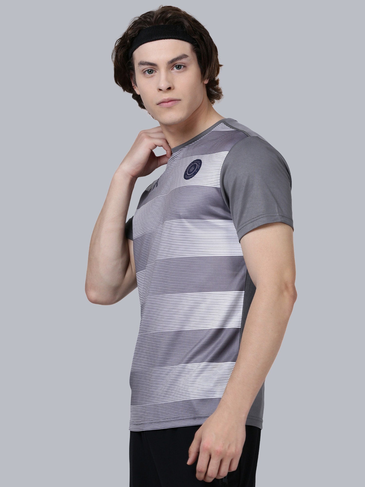 Dugout Stripe Grey Relaxed Tee