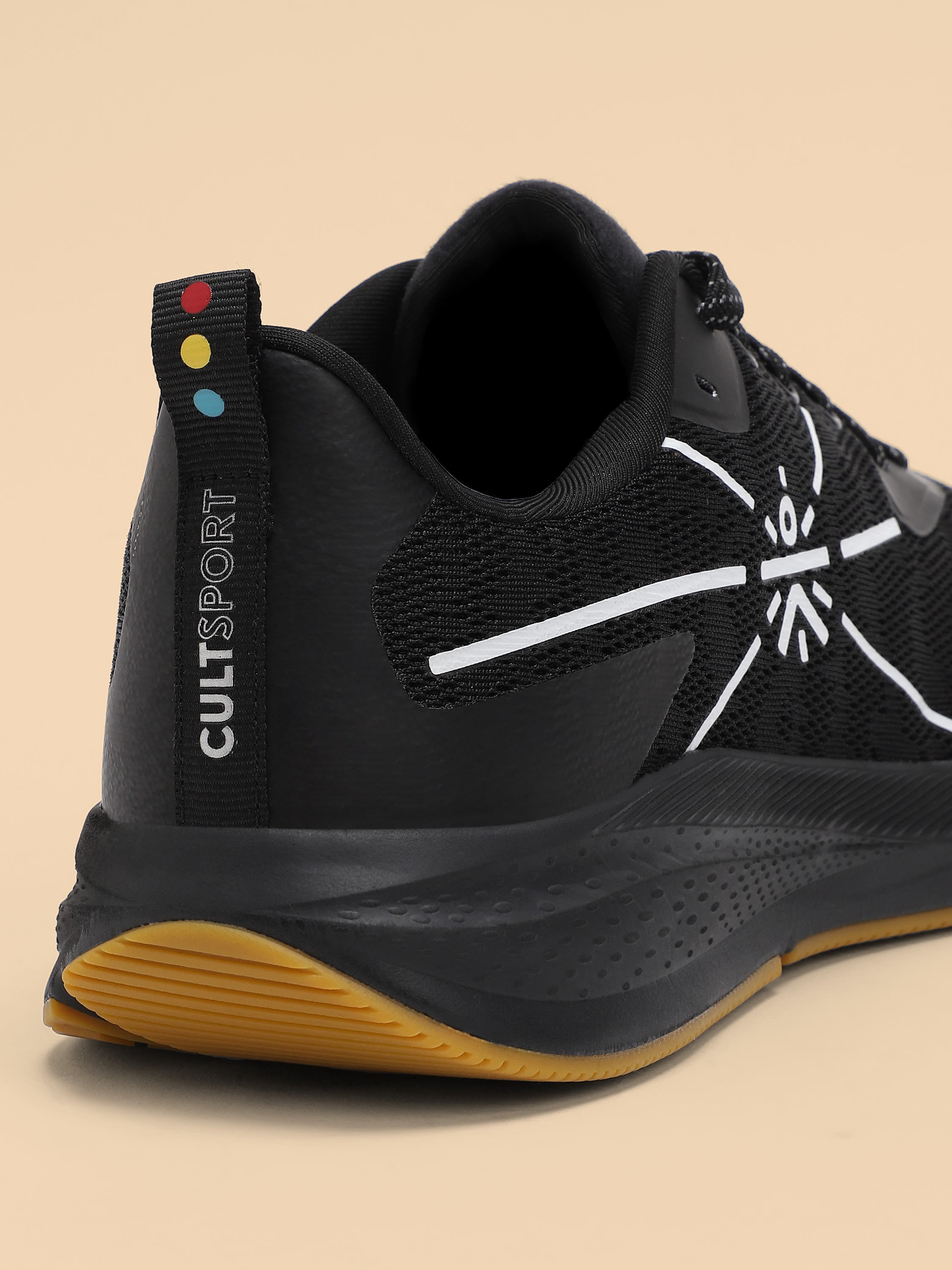 cult Flomo Men Running Shoes - Black/Mustard