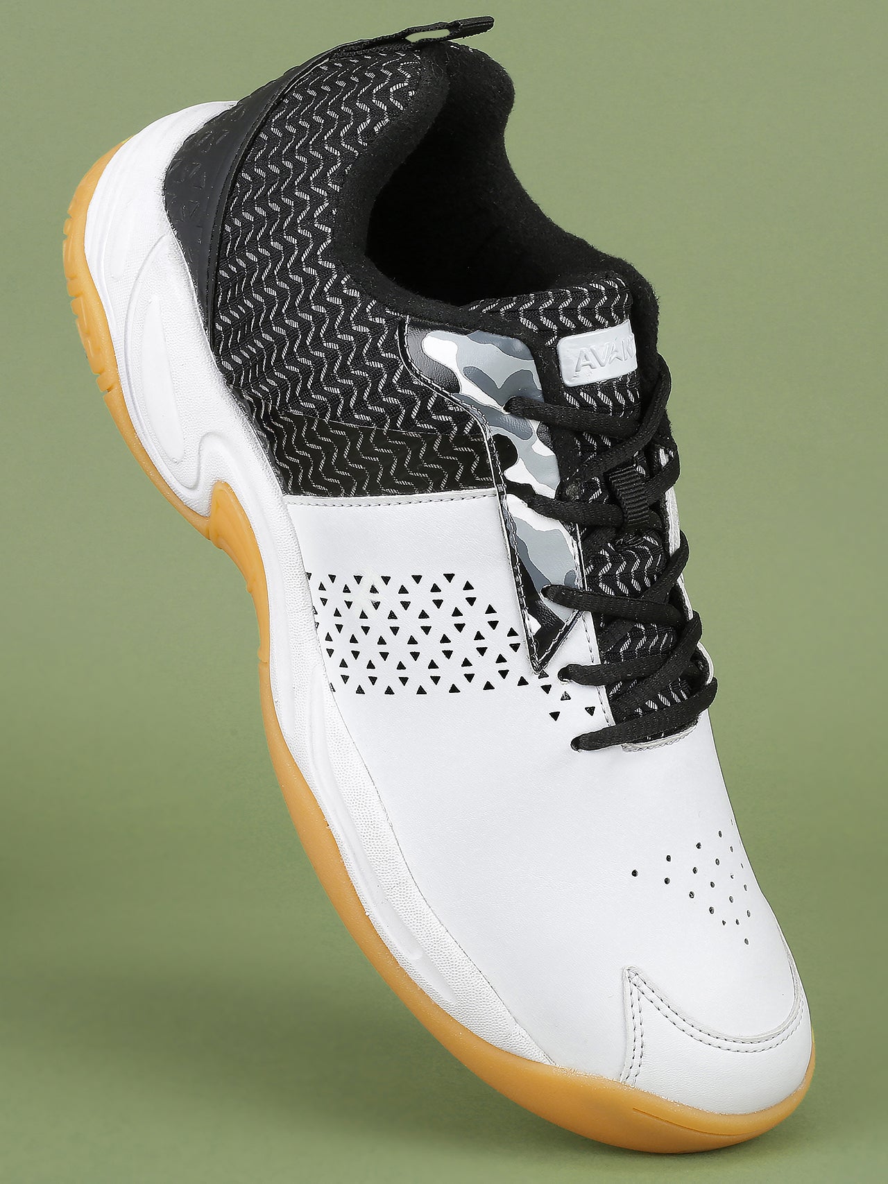Avant Men's Smash Badminton Shoes - Black/White