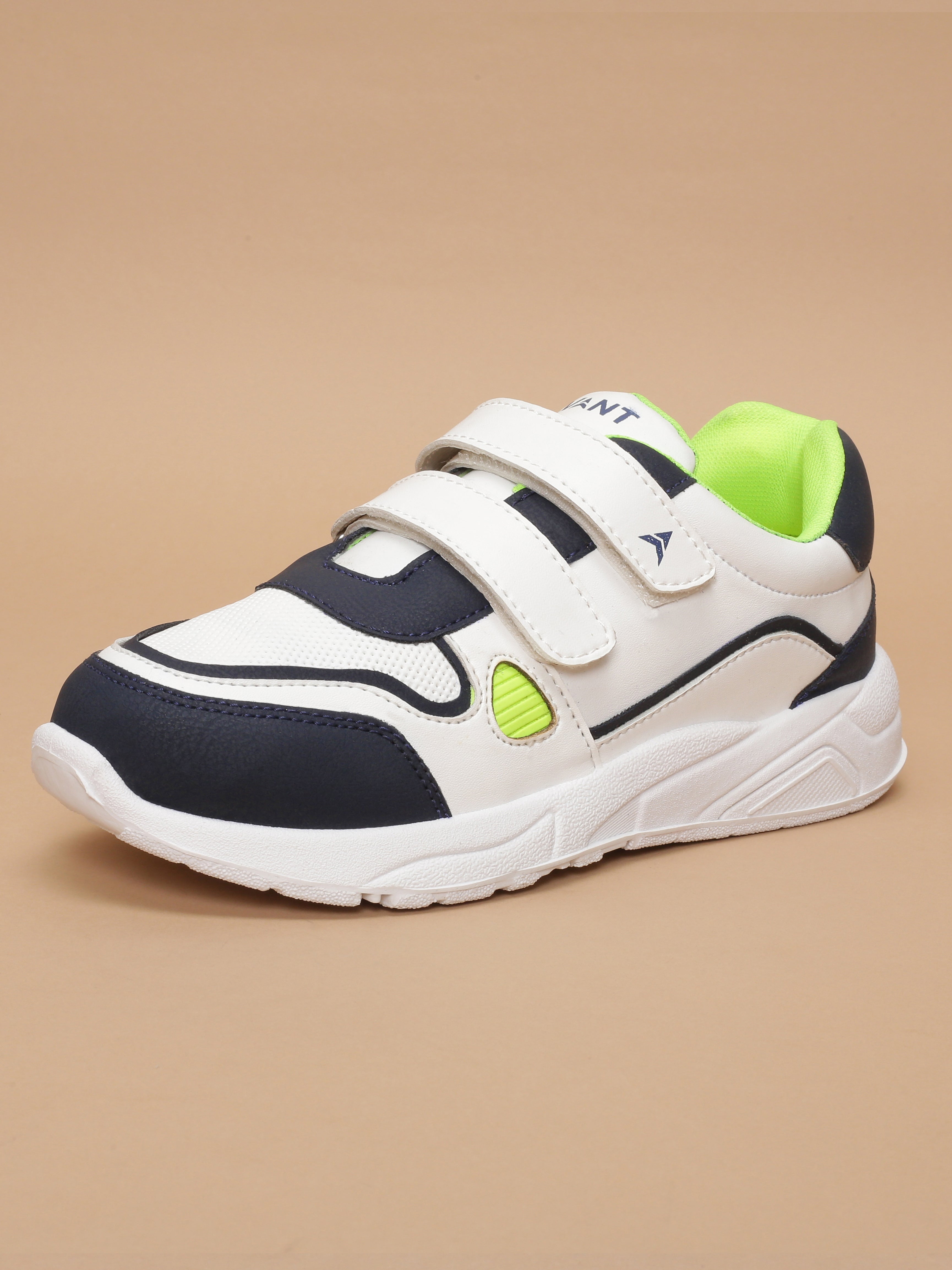 Avant Kids TurboTots Sneaker - White/Navy Blue