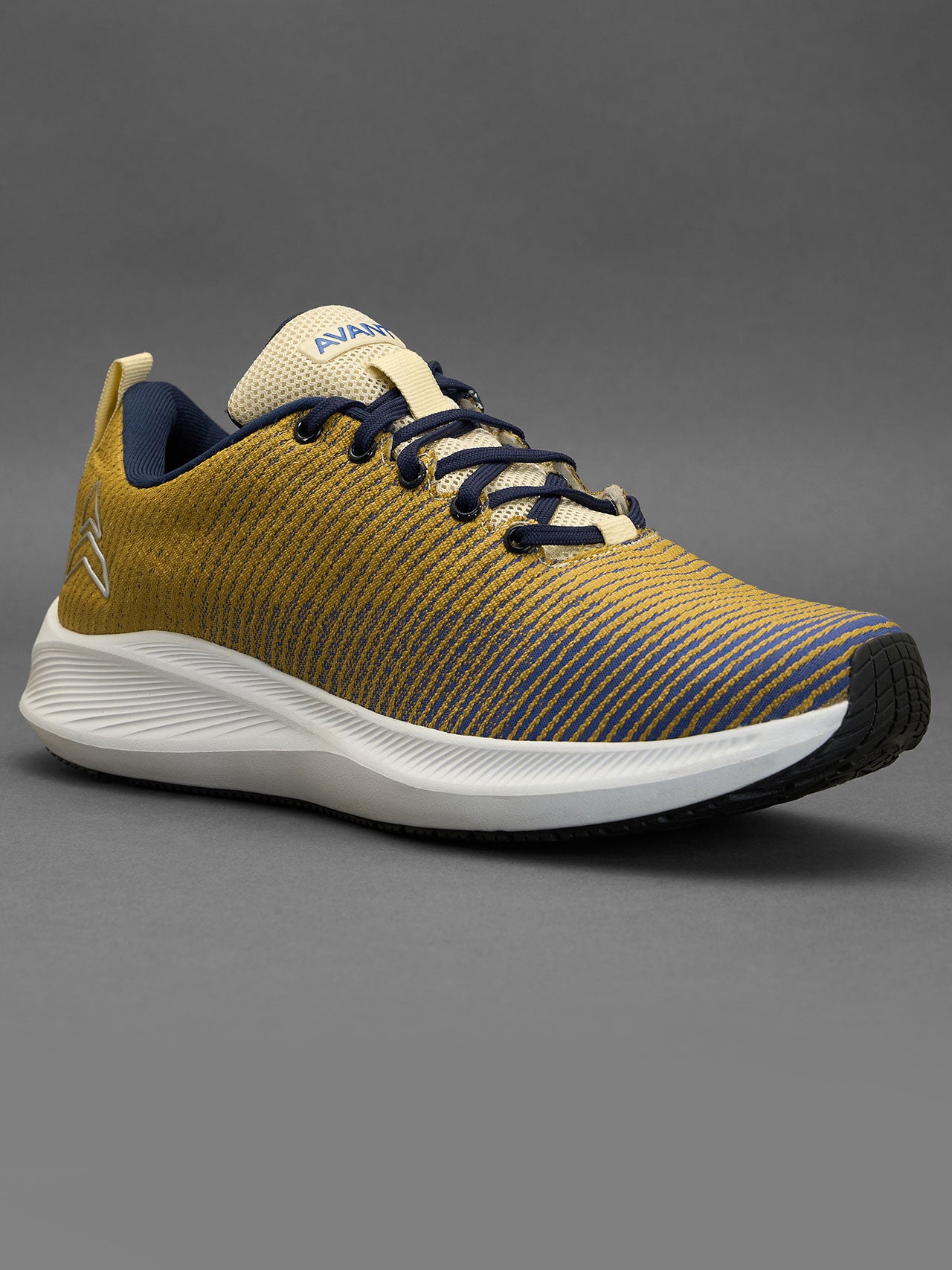 Avant Men's Matrix Running Shoes-Gold/Blue