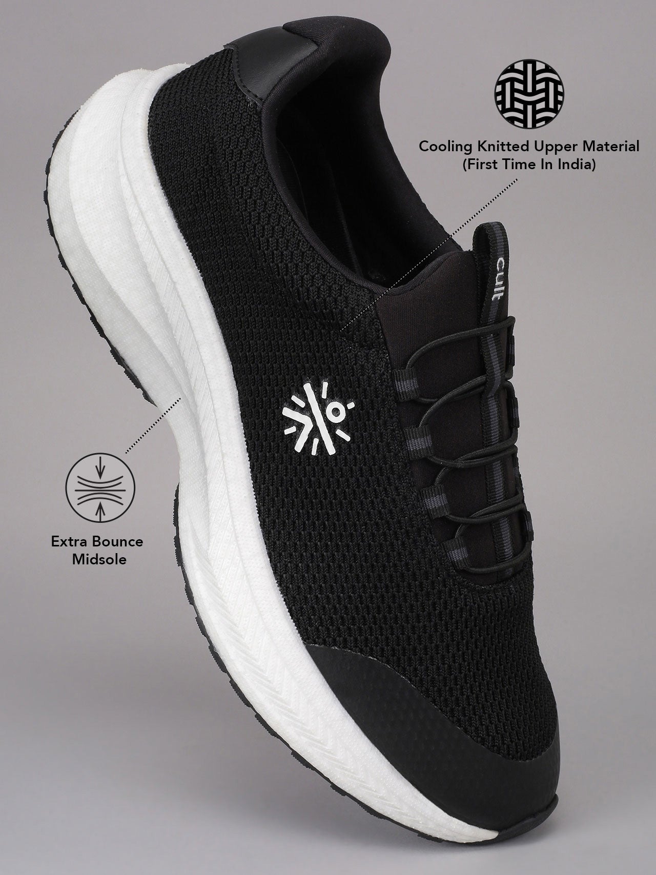 cult Men's Glide Walk Slip-On Walking Shoes - Black