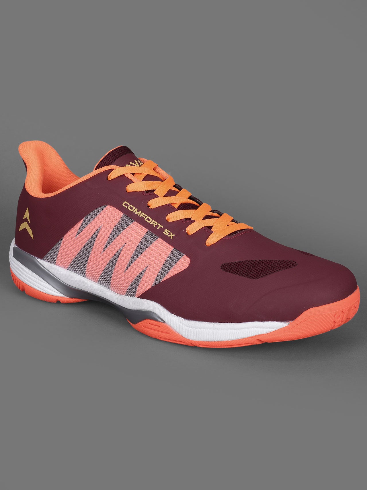 Avant Men's Dynamo Badminton Shoes - Maroon/Orange