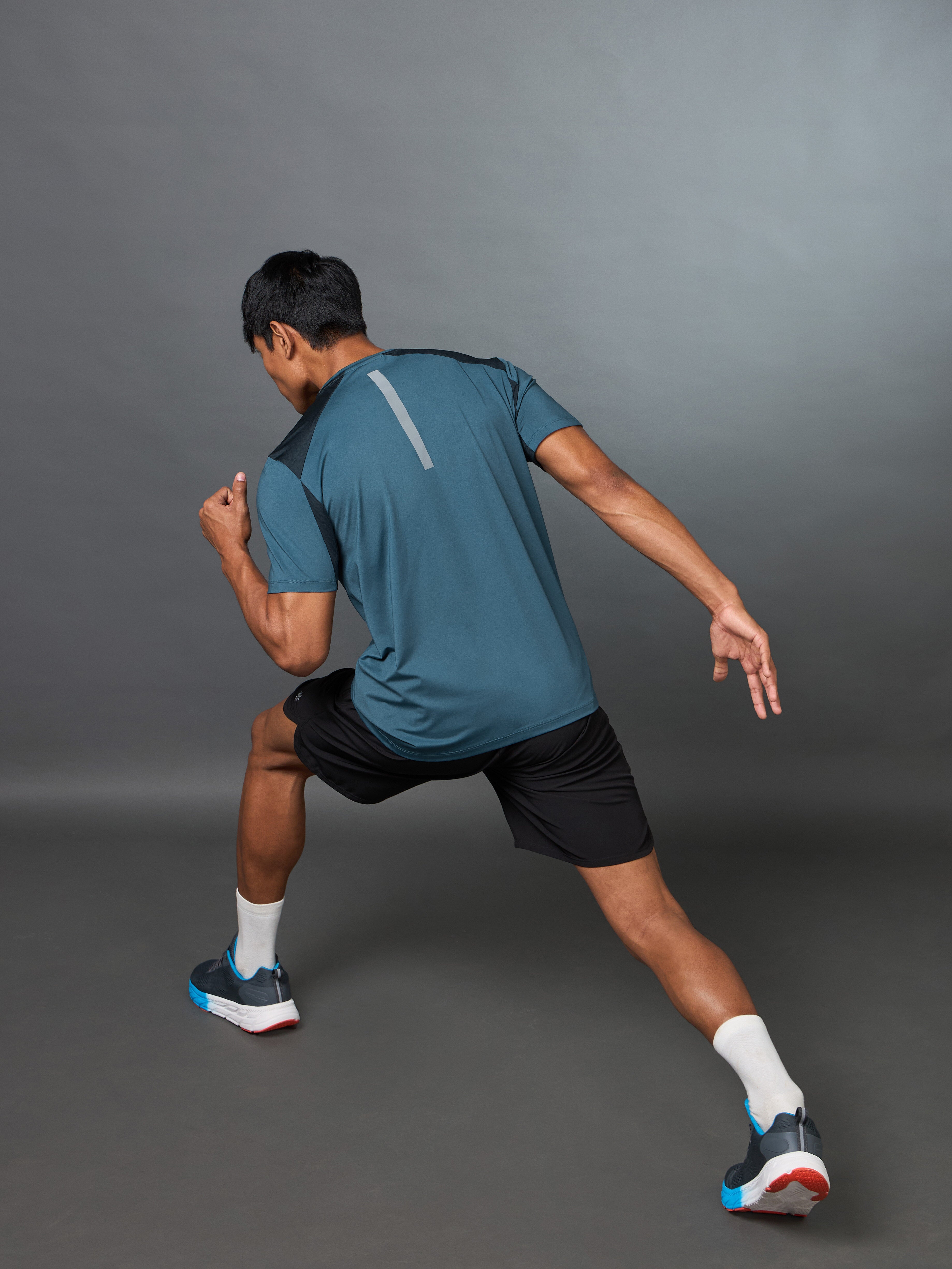 Men's Night Jogger Blue T-shirt