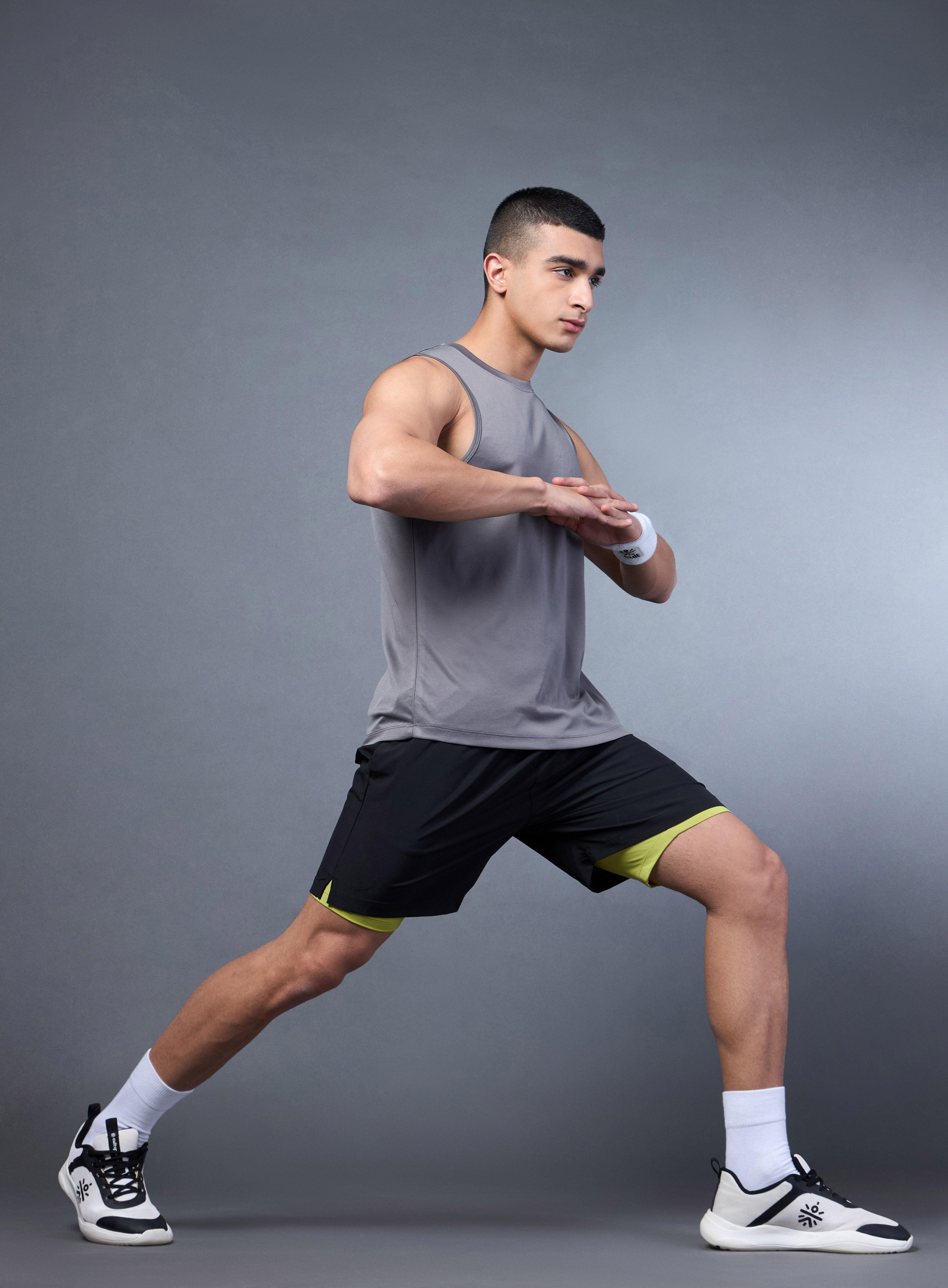 Men's Black Run Elevate Shorts