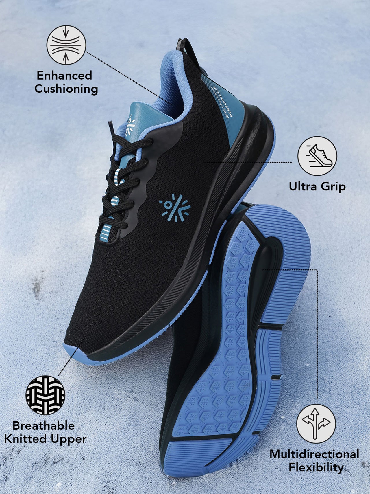 cult Men's ProPulse Casual Shoes - Black/Blue