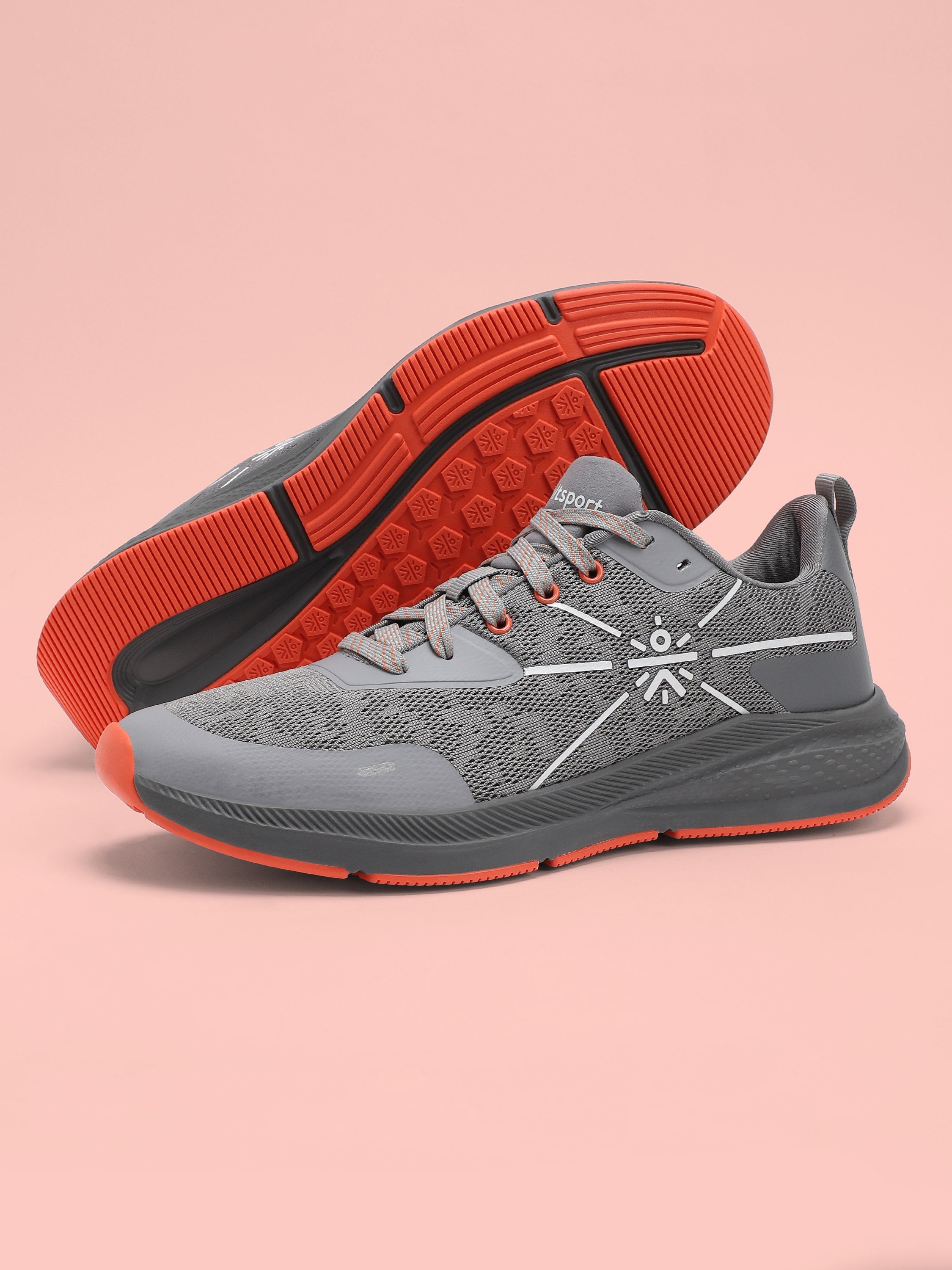 cult Flomo Men Running Shoes - Grey/Orange