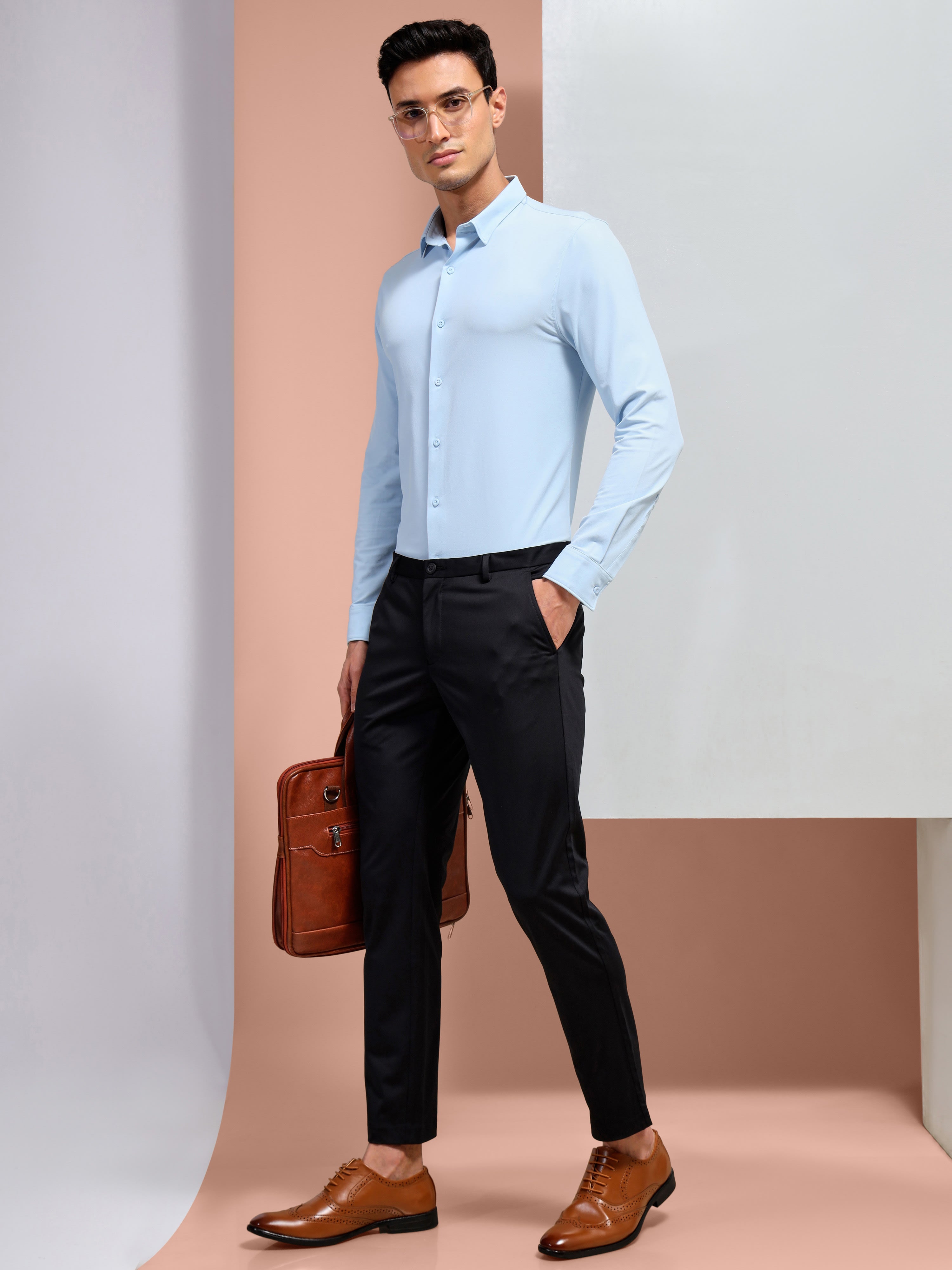 4 Way Stretch Solid Comfort Pants