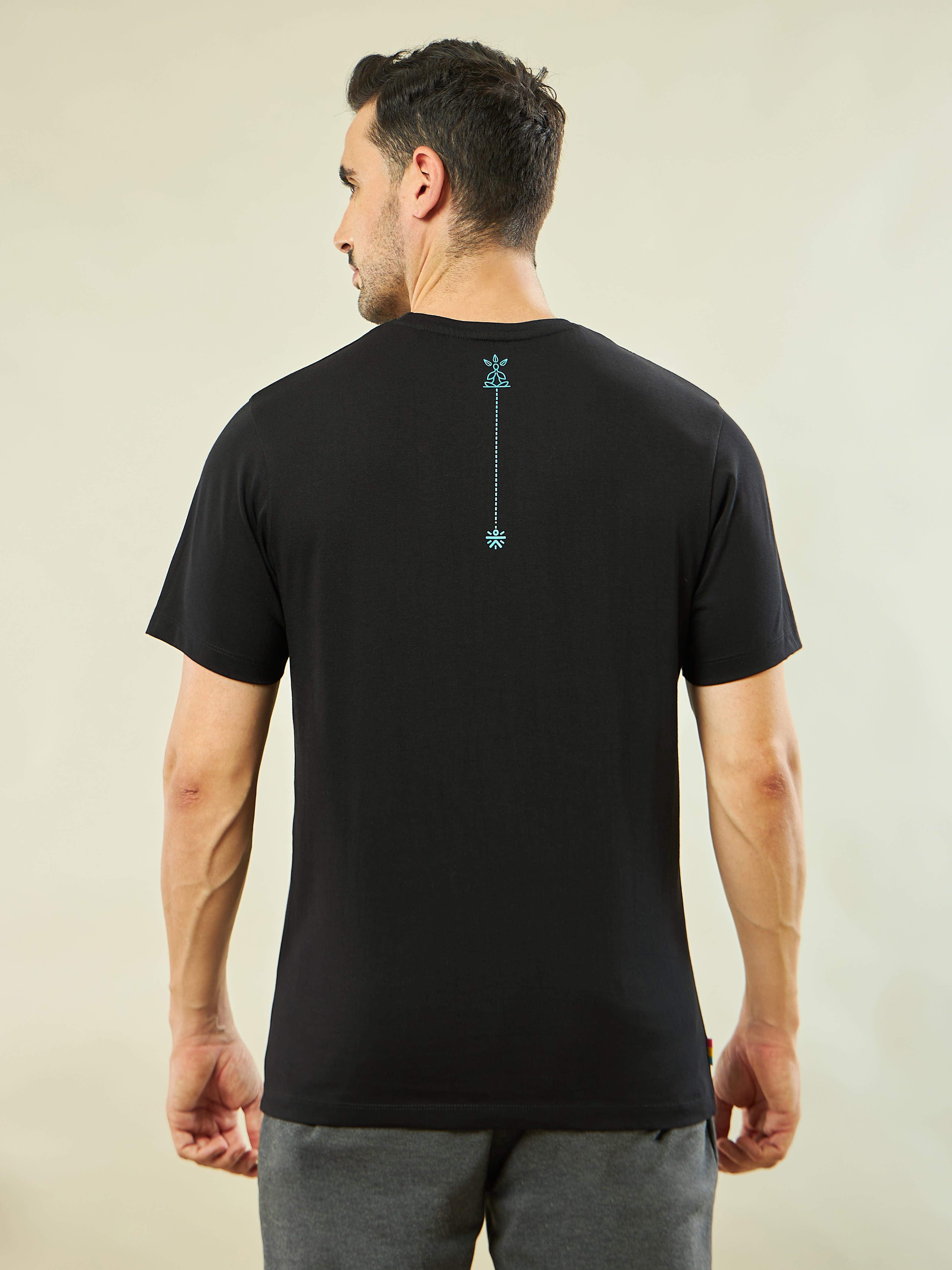 Placement Print Yoga T-shirt