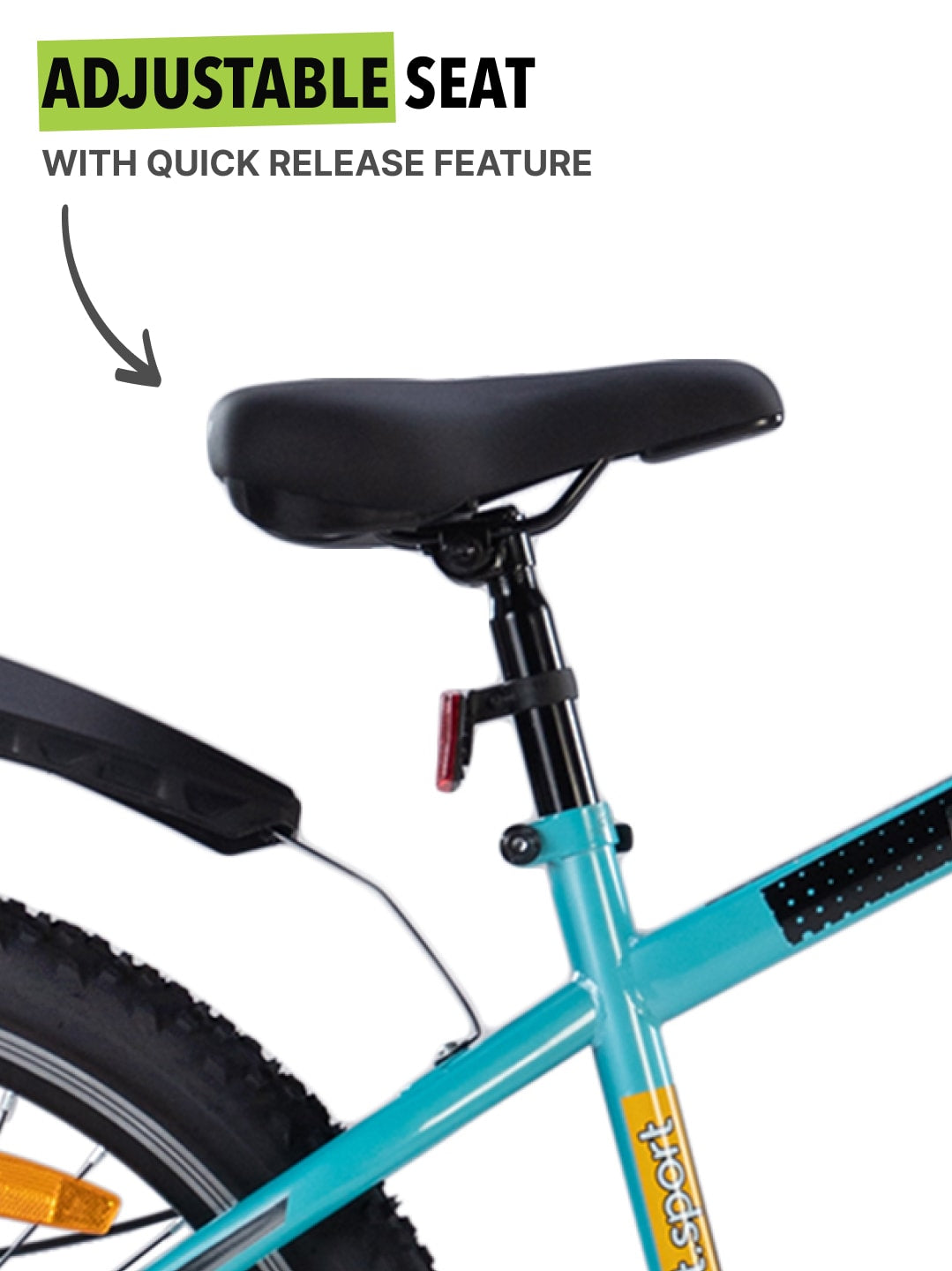 DAUNTLESS27.5TYELLOWBLUE Steel Single Speed 27.5 inch Mountain Cycle with Front Suspension, Double Wall Rim and Dual Disc Brake