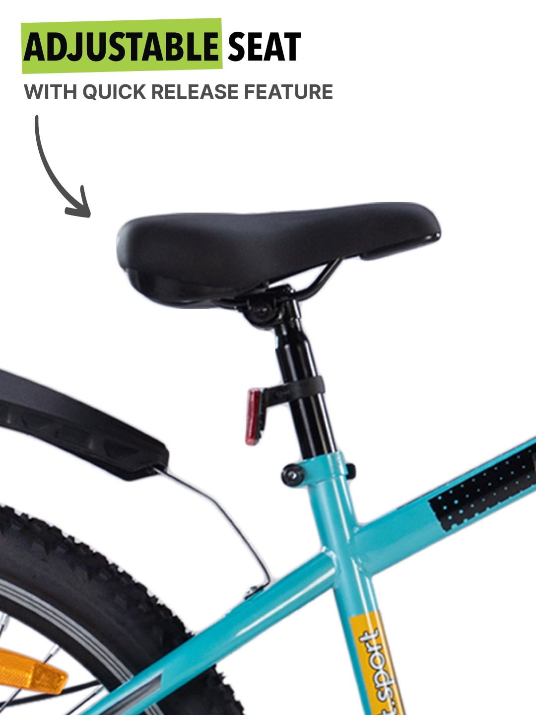 DAUNTLESS27.5TYELLOWBLUE Steel Single Speed 27.5 inch Mountain Cycle with Front Suspension, Double Wall Rim and Dual Disc Brake