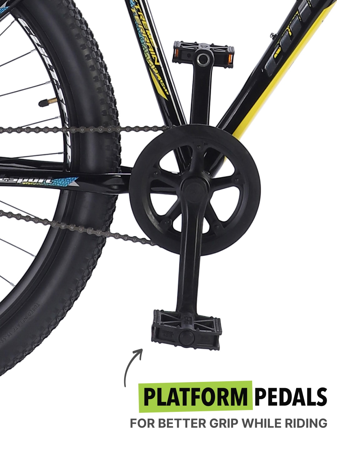 EXPLORER29TBLACK Alloy Single Speed 29 inch Mountain Cycle, Front Suspension, Double Wall Rim