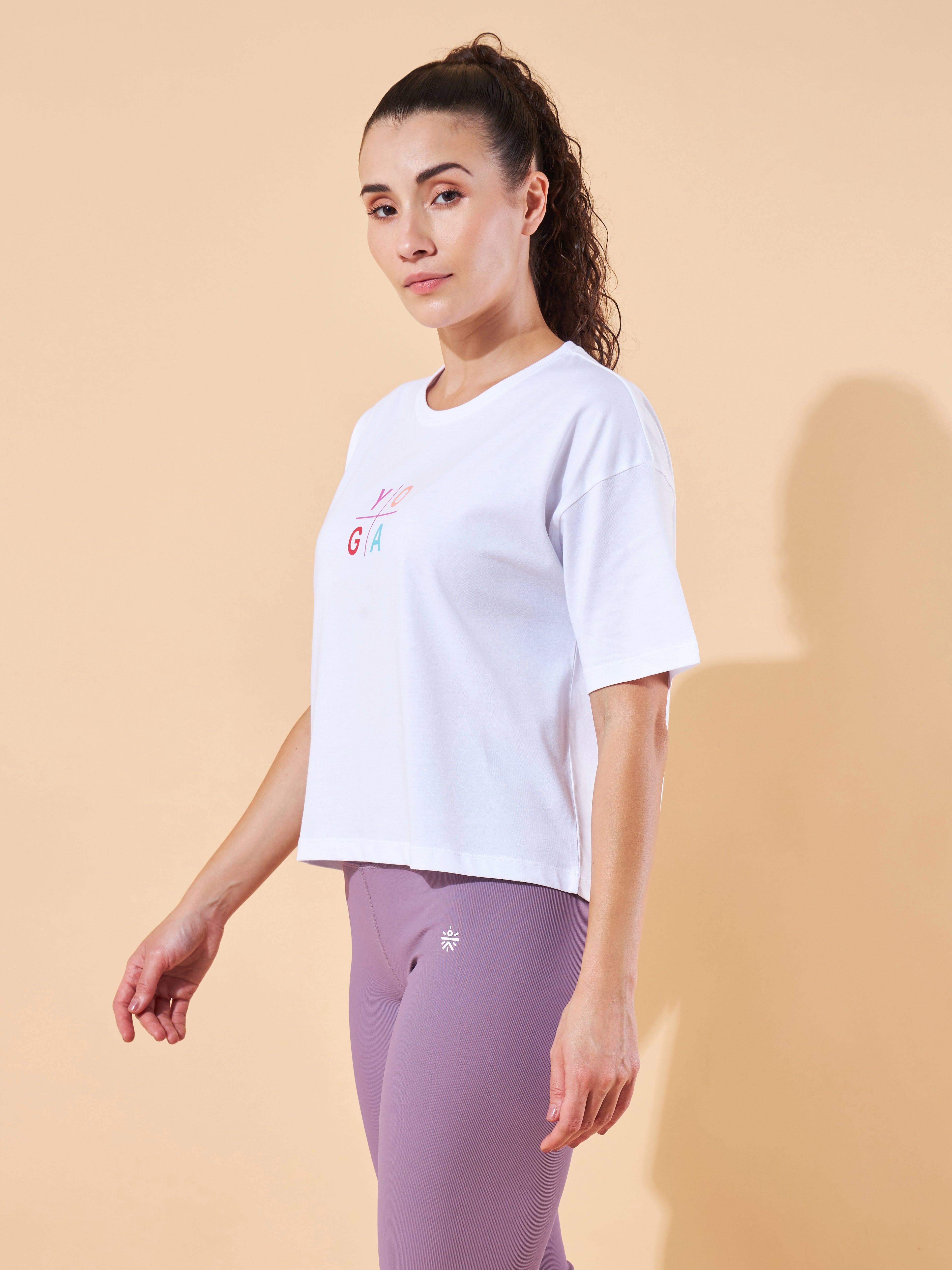 Yoga Cotton Boxy Graphic T-shirt