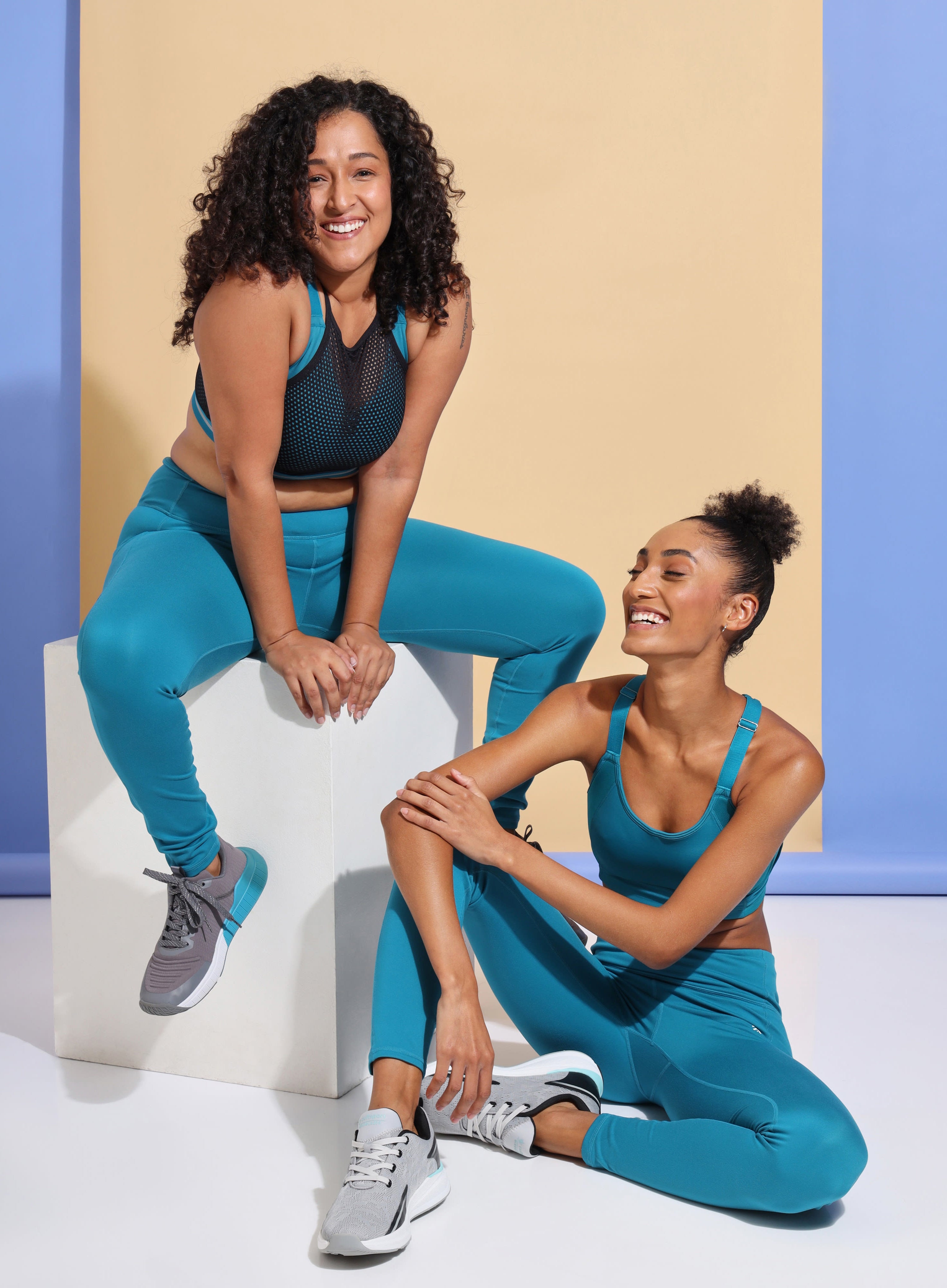 AbsoluteFit Essential Blue Tights With Pockets