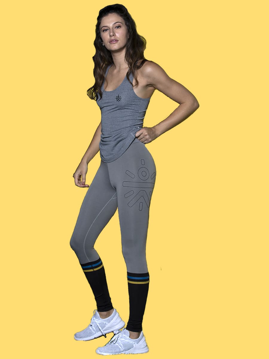 Women Vital Grey Tank Top