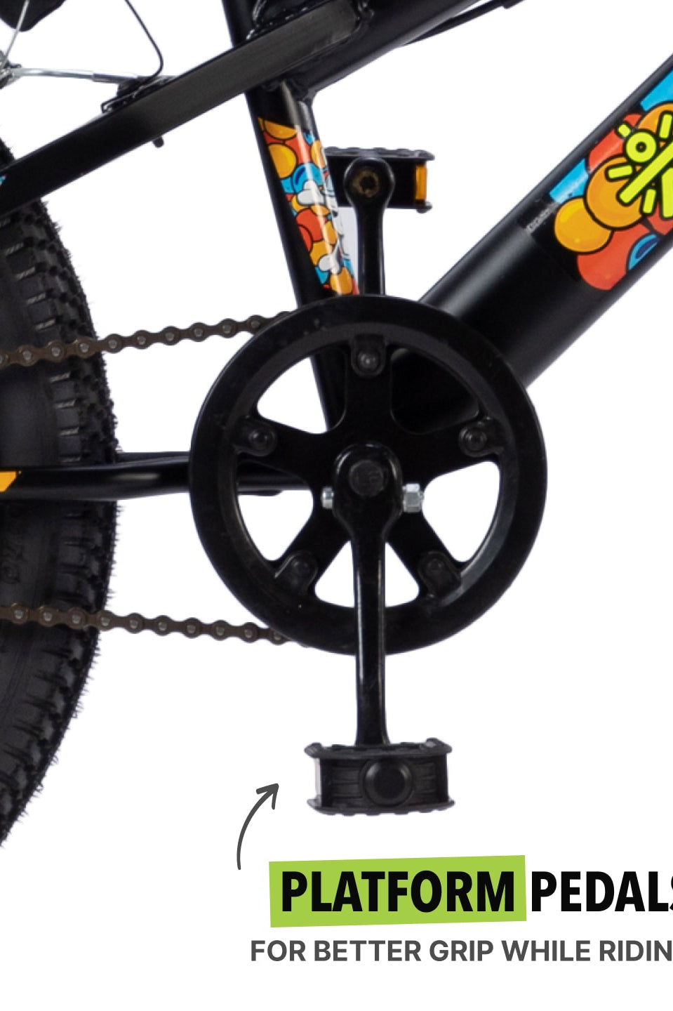 Skater 20T Steel Frame Kids Bike Black