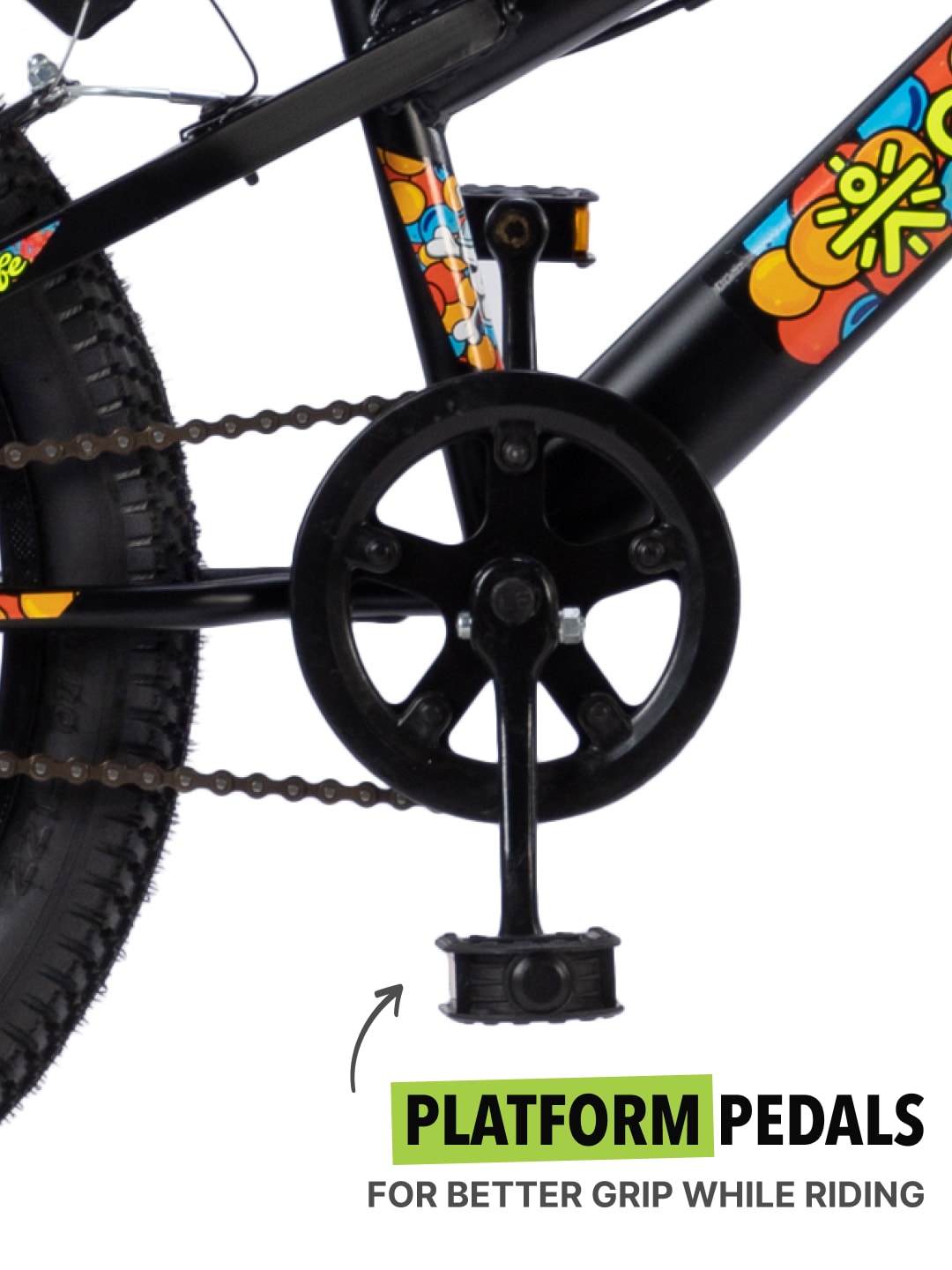 Skater 20T Steel Frame Kids Bike Black