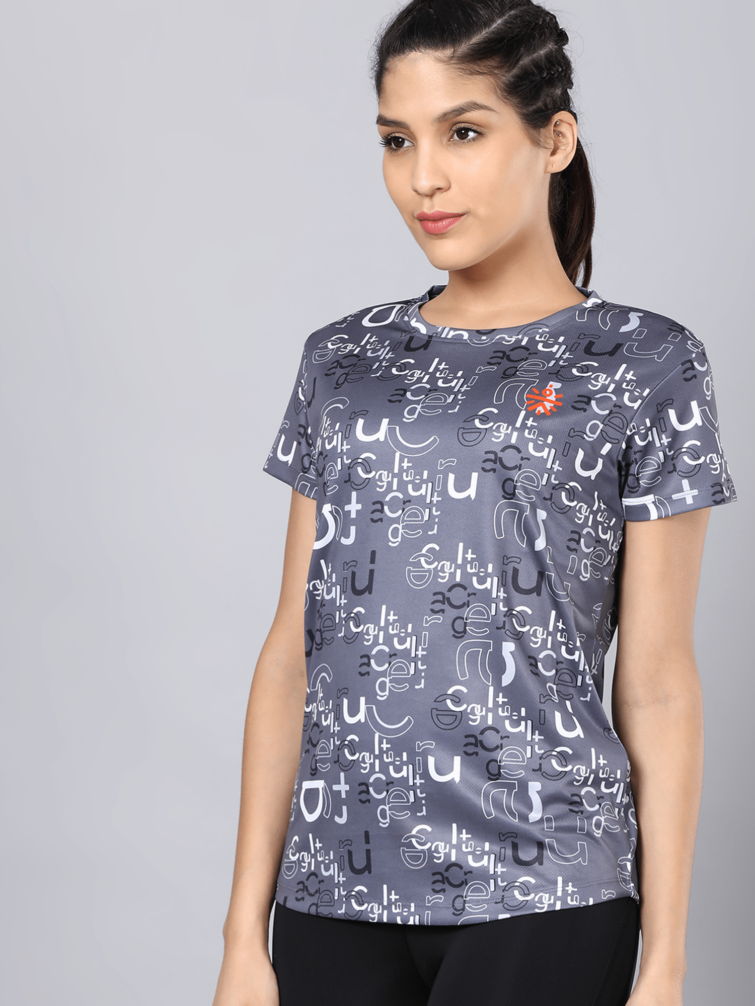 Code CULT Typo Grey Training Tee