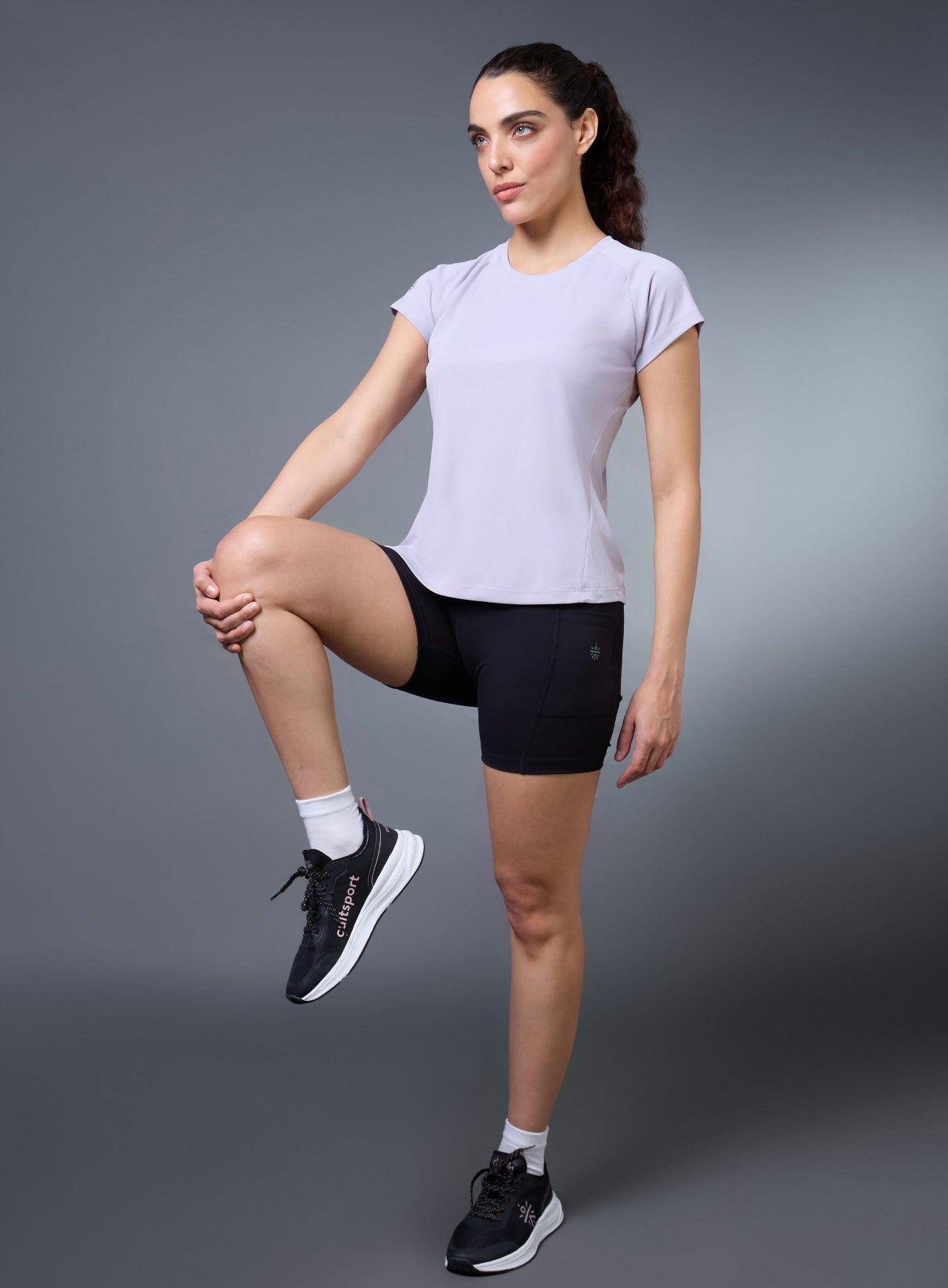 Women's Purple The Runner's Essential T-shirt