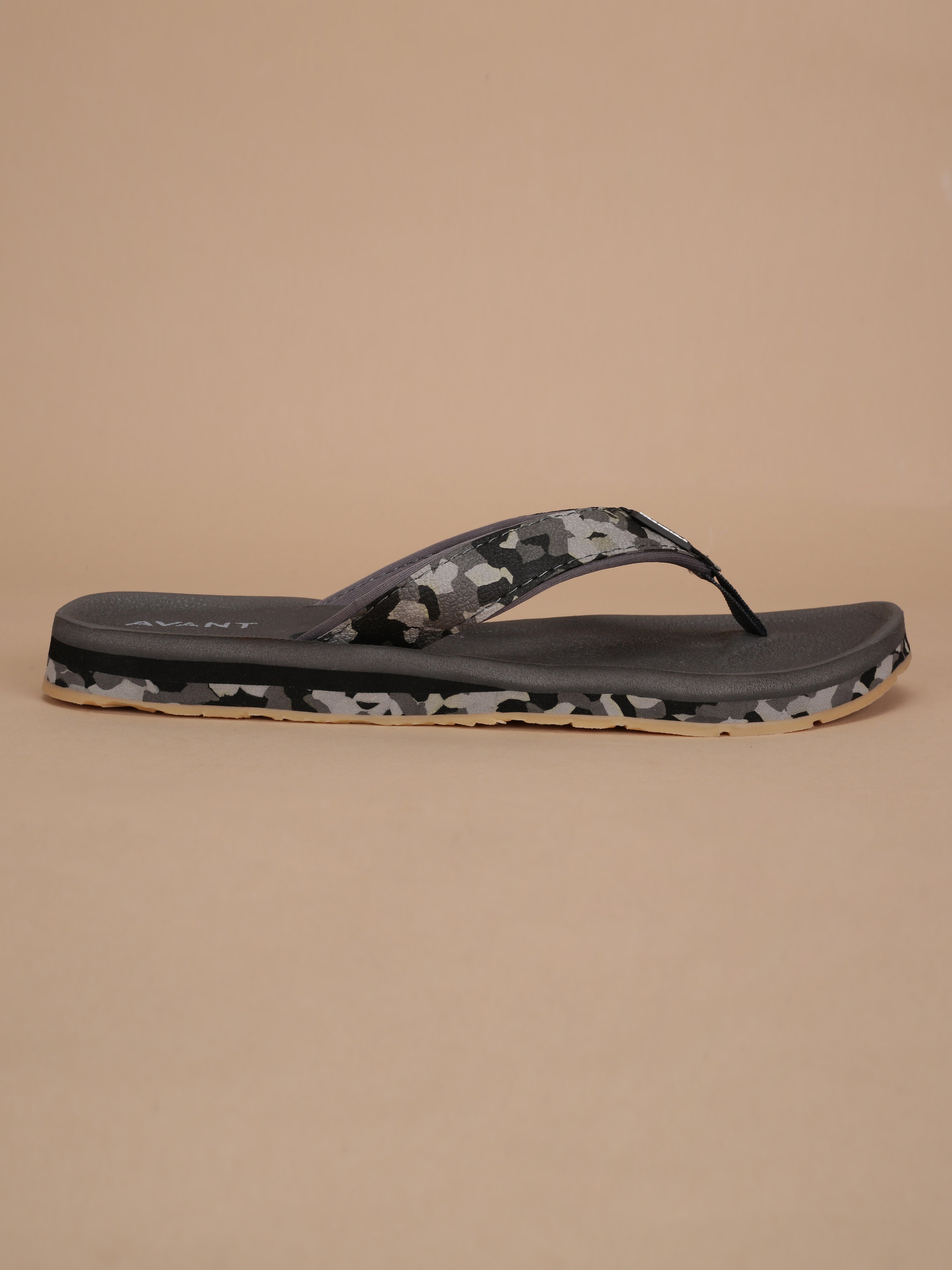 Avant Men's Mariner Flip Flops - Grey/Black
