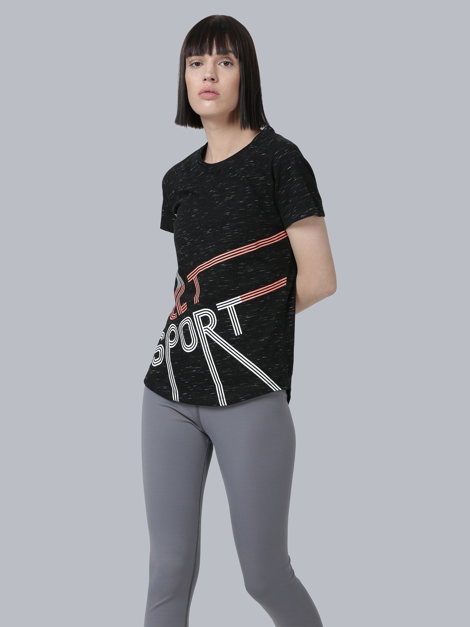 Everydays Web Casual Black Tee