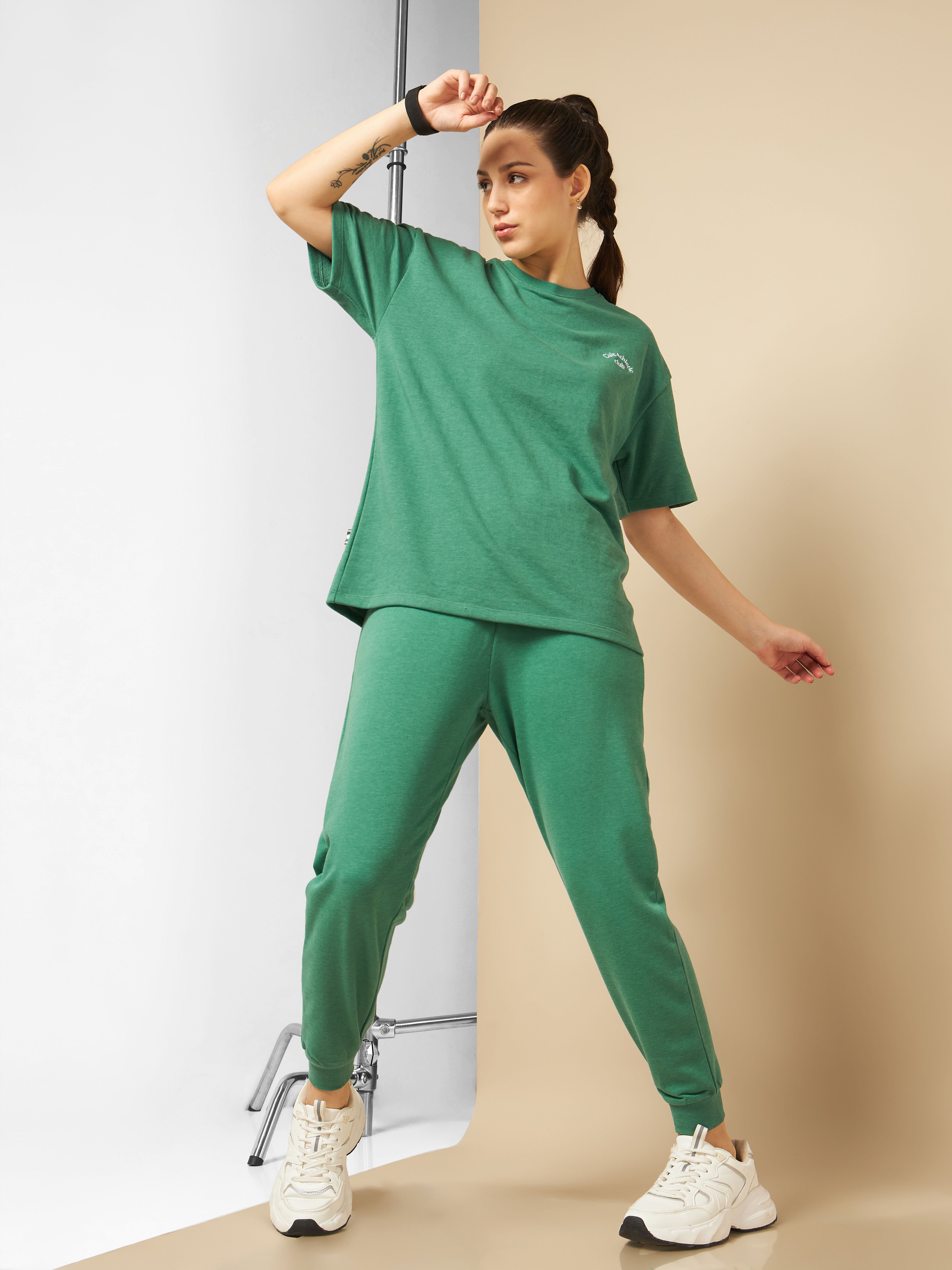 Cult Athletic Club Women Green T-shirt