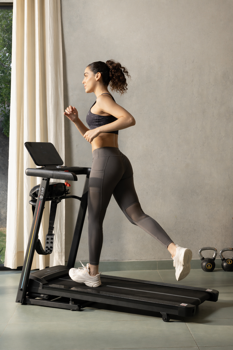 Cult SmartStrideCorePlus BLDC Motor (4HP Peak) Treadmill with Massager | Max Weight: 120kg | 15 Level Auto Incline (with 6 months extended warranty)