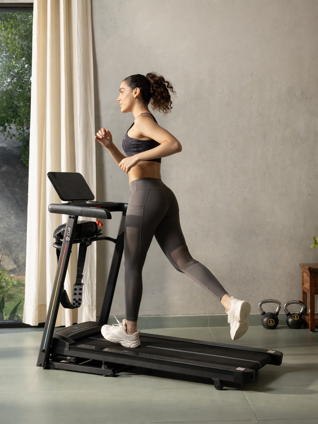 Cult SmartStrideCorePlus BLDC Motor (4HP Peak) Treadmill with Massager | Max Weight: 120kg | 15 Level Auto Incline (with 6 months extended warranty)