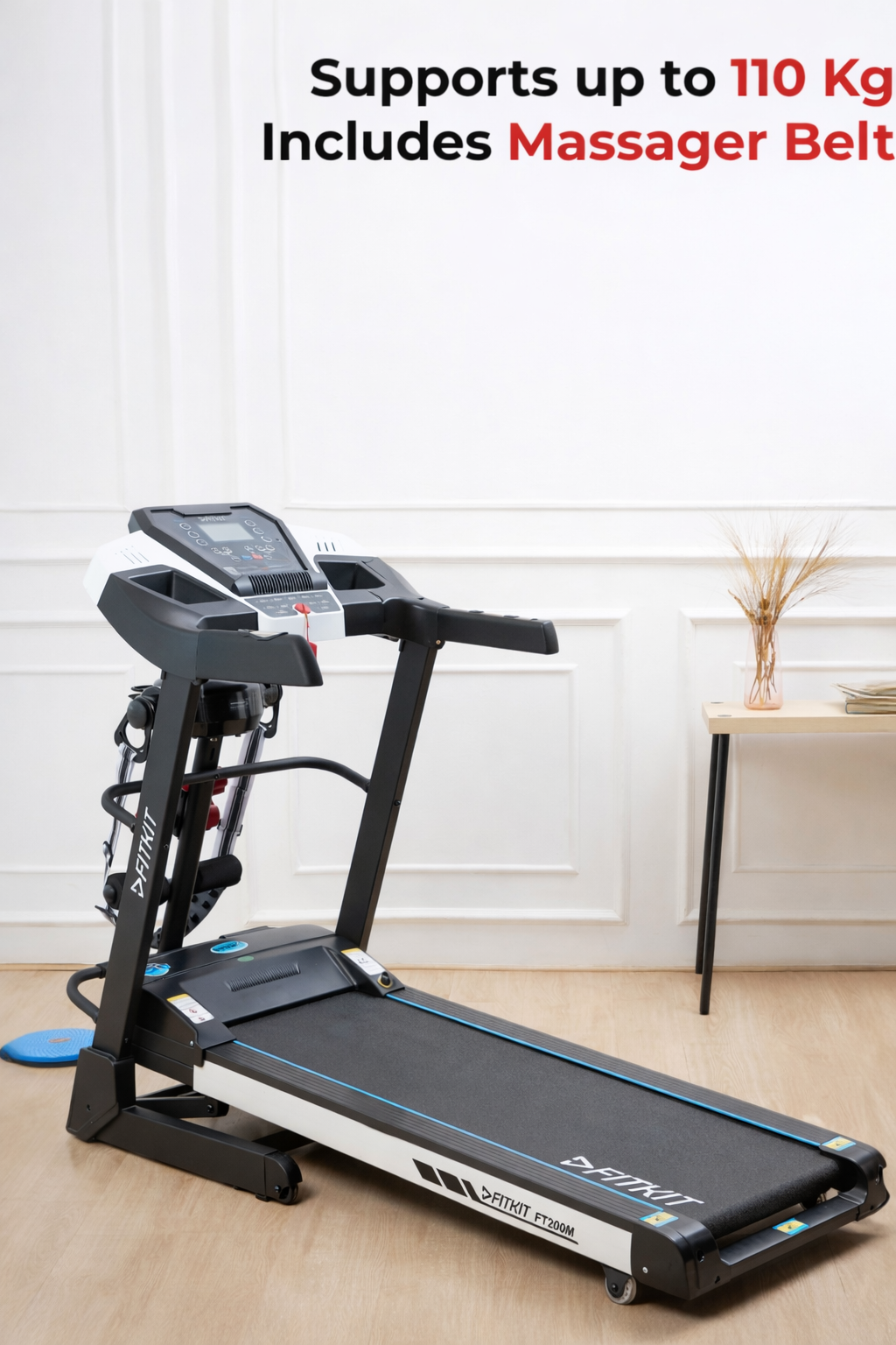 FT200M 4.5 HP Peak BLDC Treadmill | 15-level Auto-Incline & Massager | Max Weight-110kg | Max Speed-16kmph (with 6 Months extended warranty)