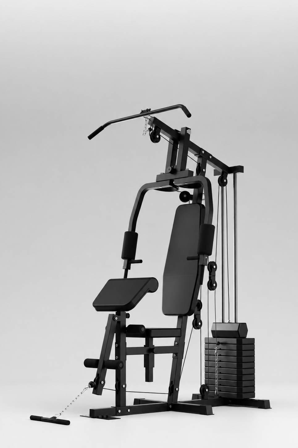 Cult Home Strength Multi Gym Machine | 45 kg Weight Stack | Multi Exercises | High, Mid & Low Pulley | Adjustable Seat | All-in-One Home Gym Equipment for Full Body Strength Training