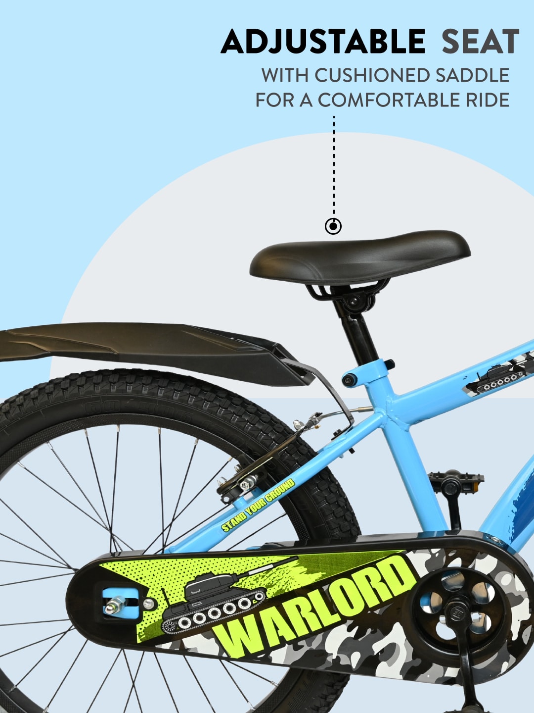 Warlord 20T Steel Frame Kids Bike Blue