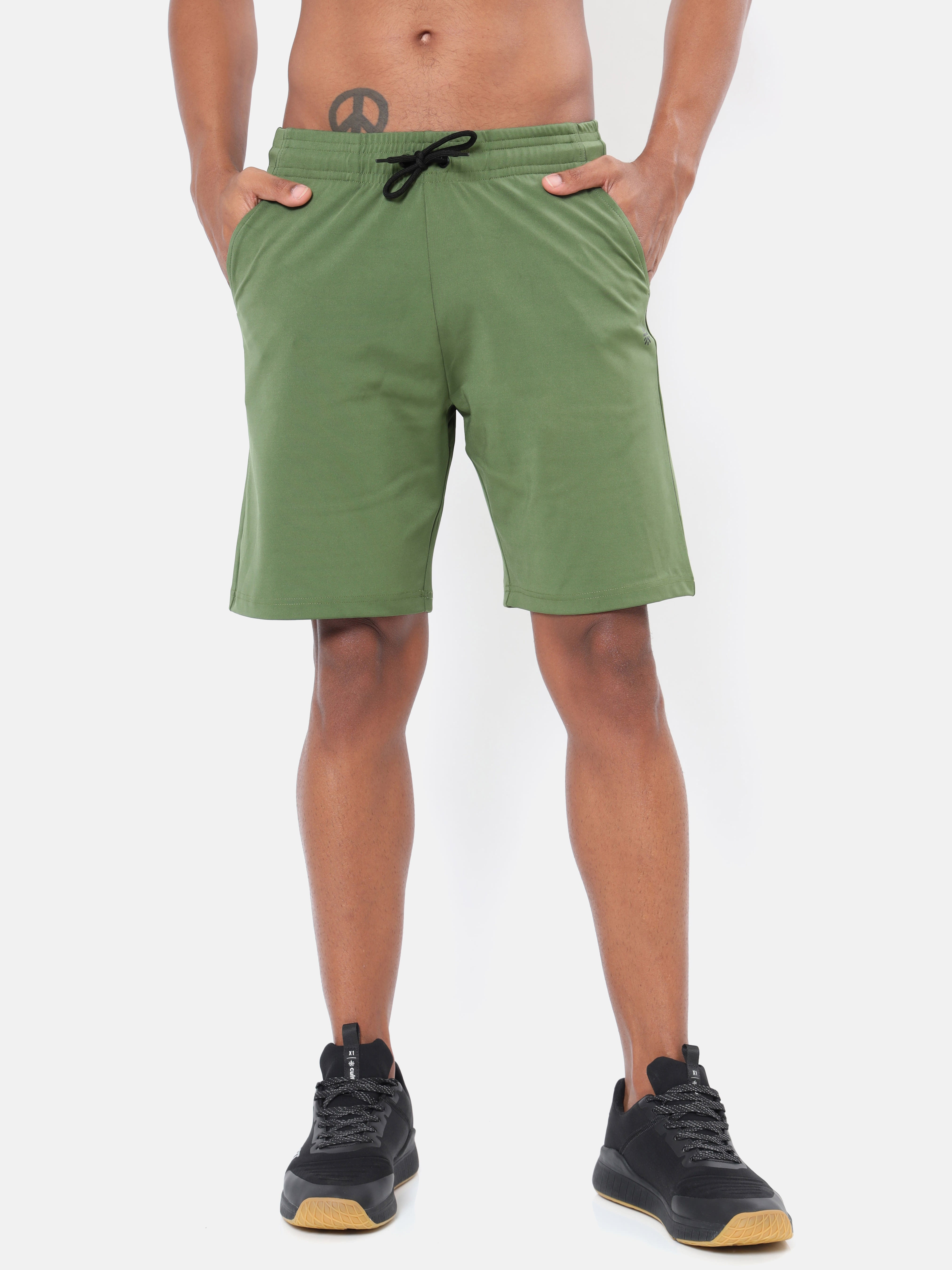 Solid Workout Shorts Pack of 2