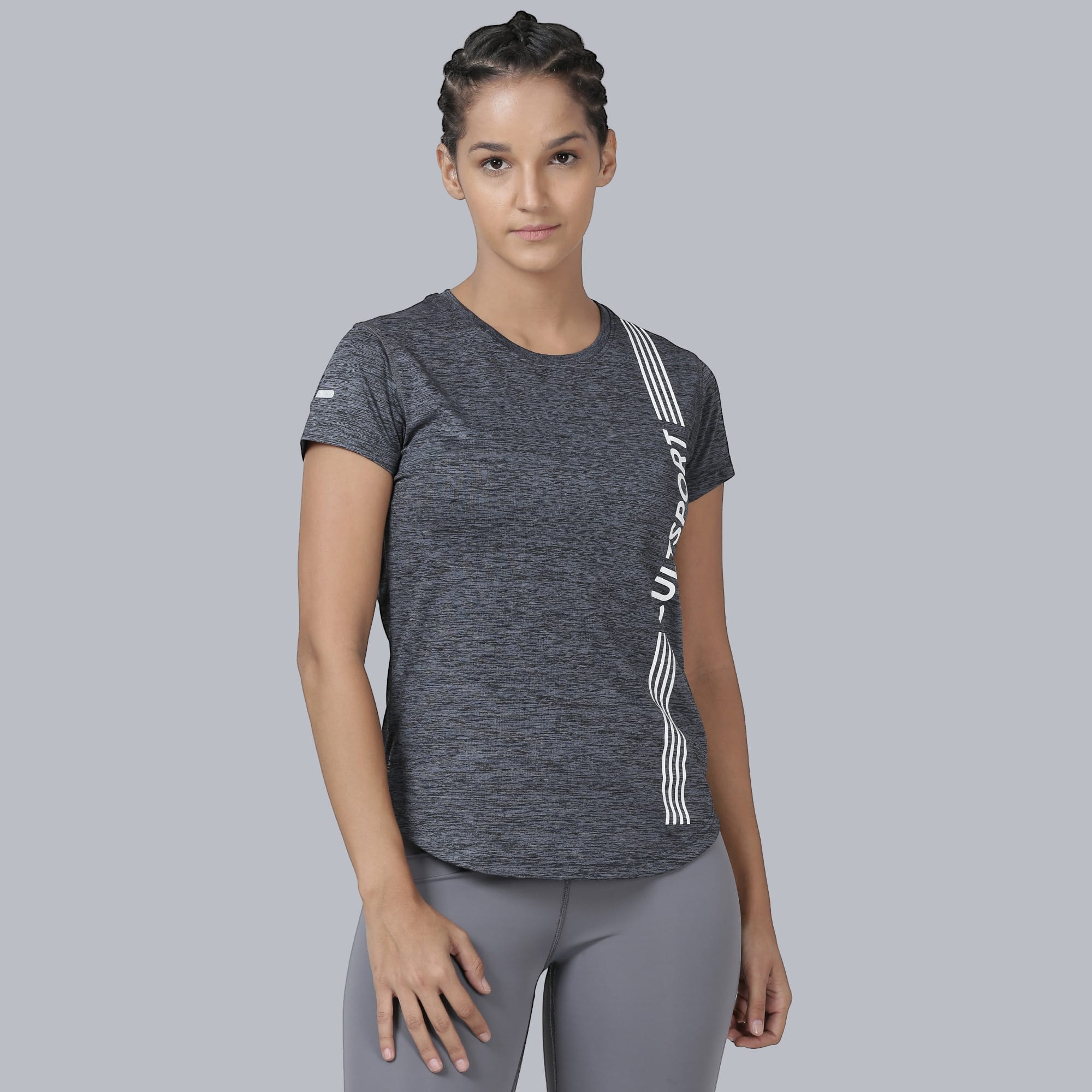 Signature Striped Slim Fit T-shirt - Grey