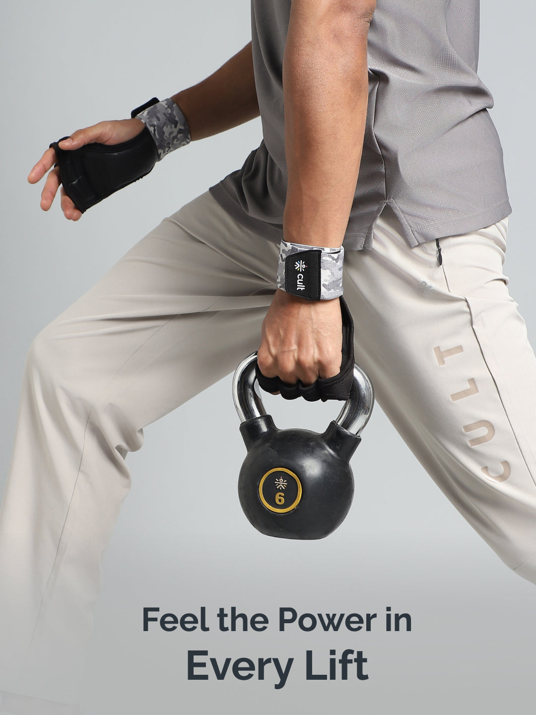 Cult Open Half Finger Gym Gloves with Leather Grip – Breathable Mesh, Sweat-Free Comfort for Training & Weightlifting