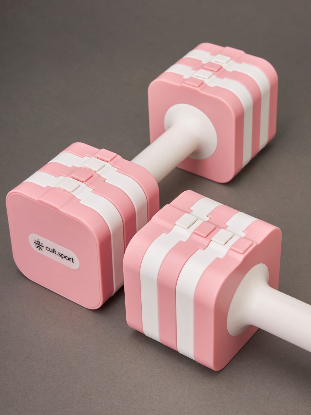 Cultsport Derby, Pack of 2 Adjustable Dumbbell for Strength Workout at Home (Pink), 6 Months Warranty