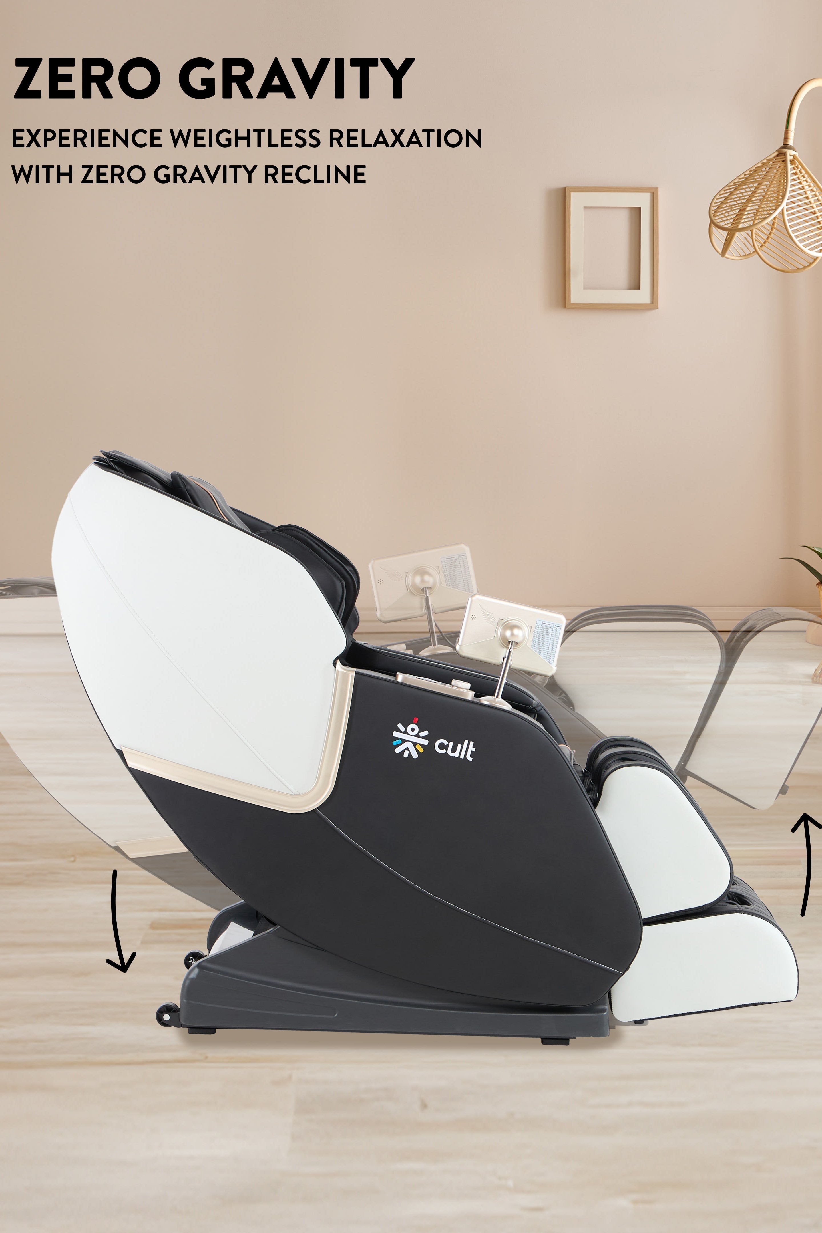 Cult Apex Massage Chair with Zero Gravity, SL Track 2D Massage Technique and Bluetooth AI voice Function For Full Body Massage At Home