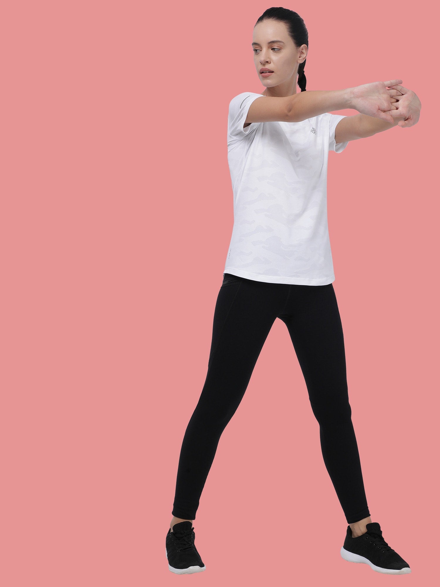 Vital Track White Running Relaxed Tee