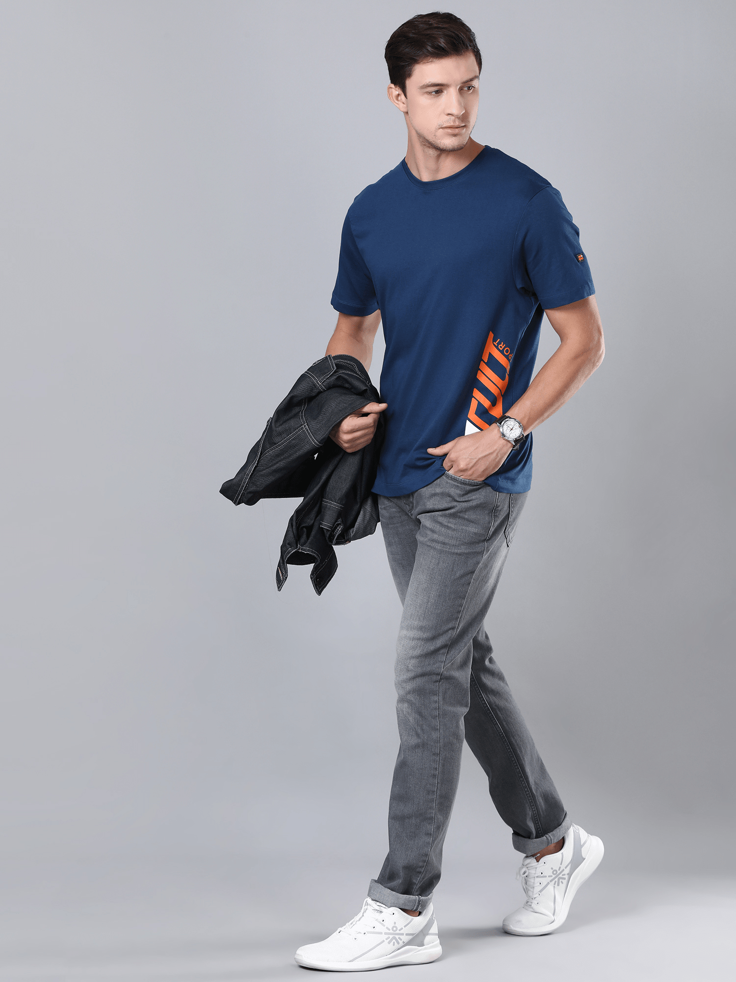 Everyday Classic Blue Casual Tee