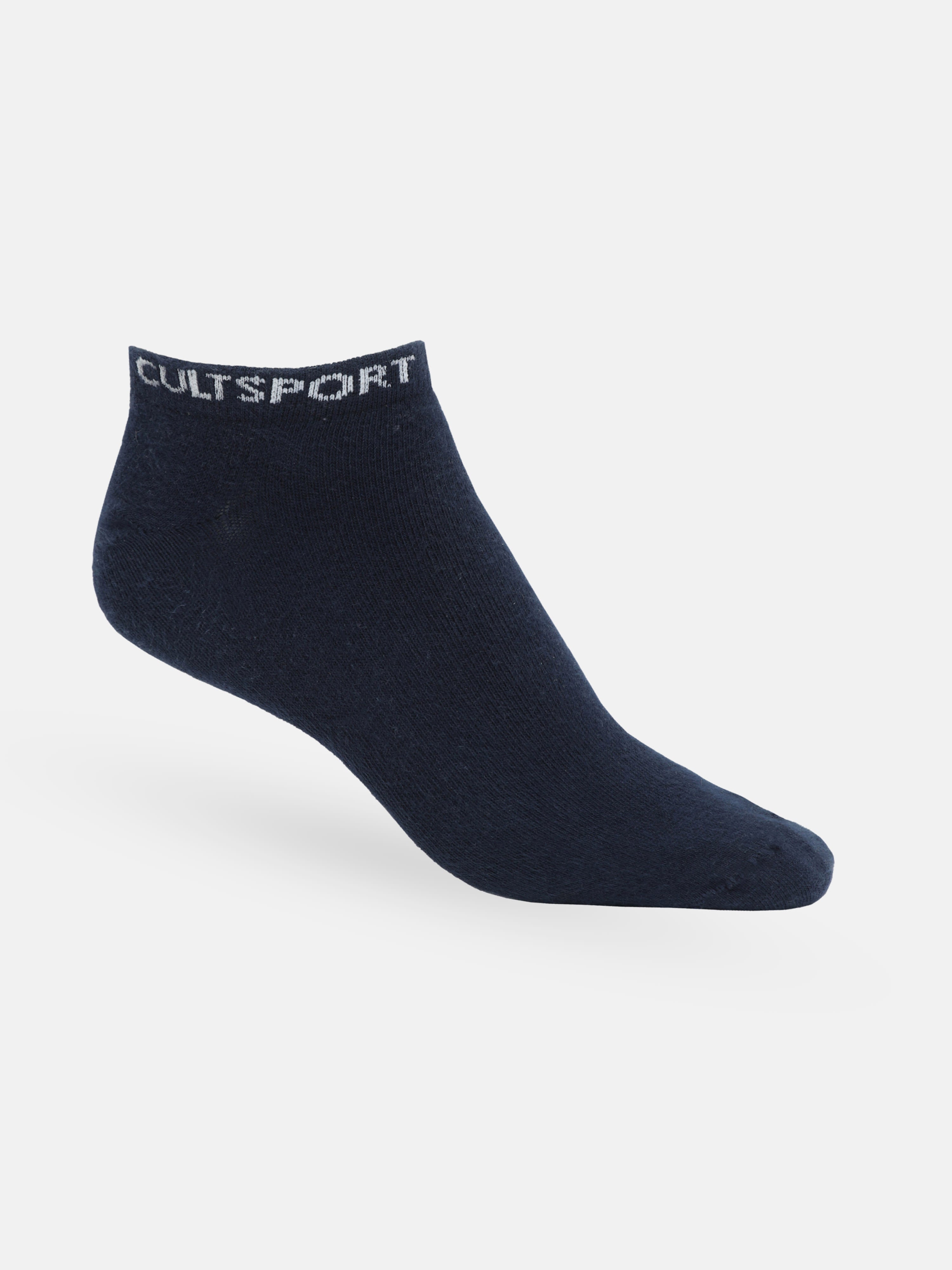 Sports Low Ankle Length Pack of 3 Peach,Black & Grey Women's Cotton Socks