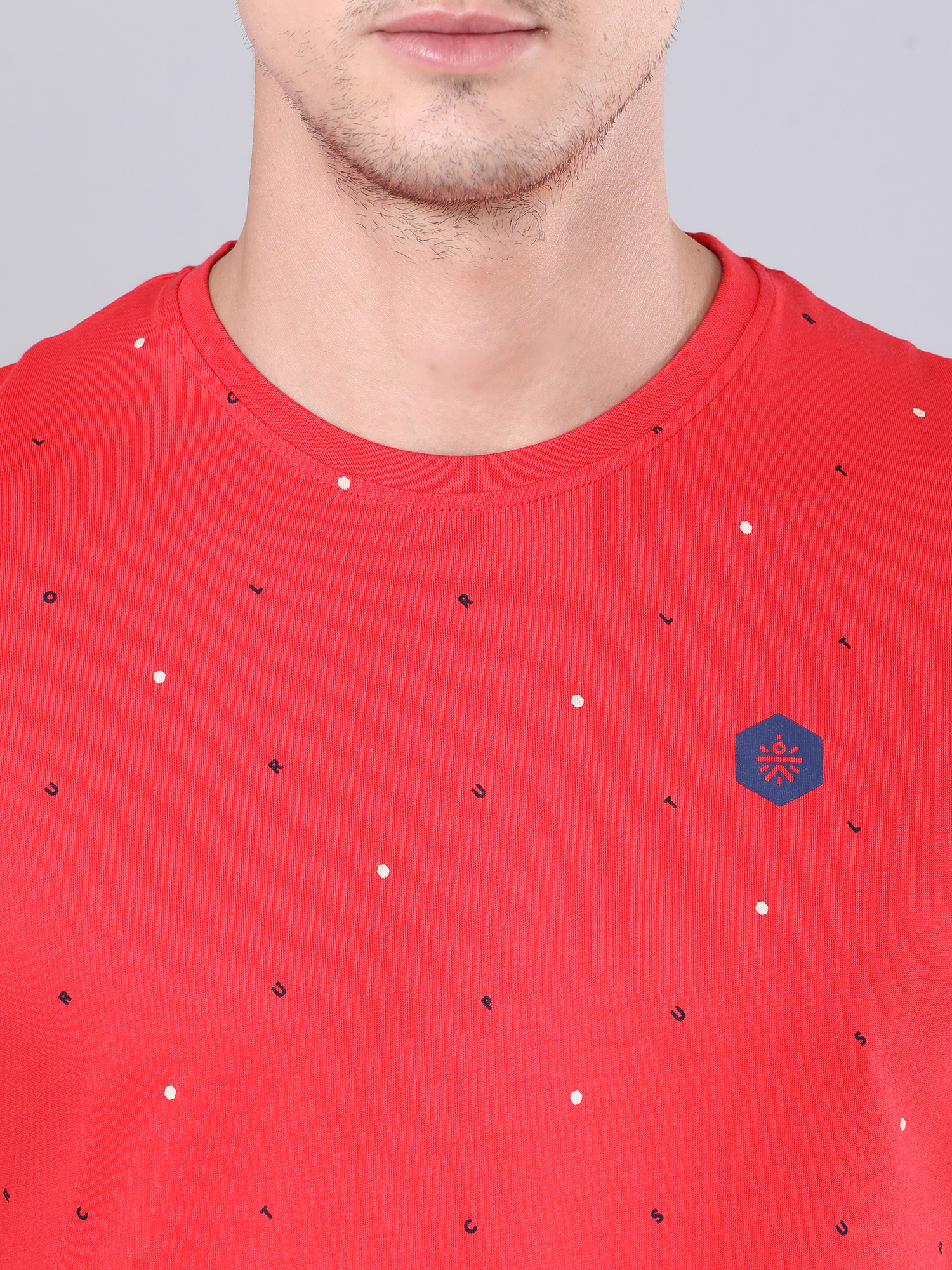 Everyday Alpha Red Cotton Tee