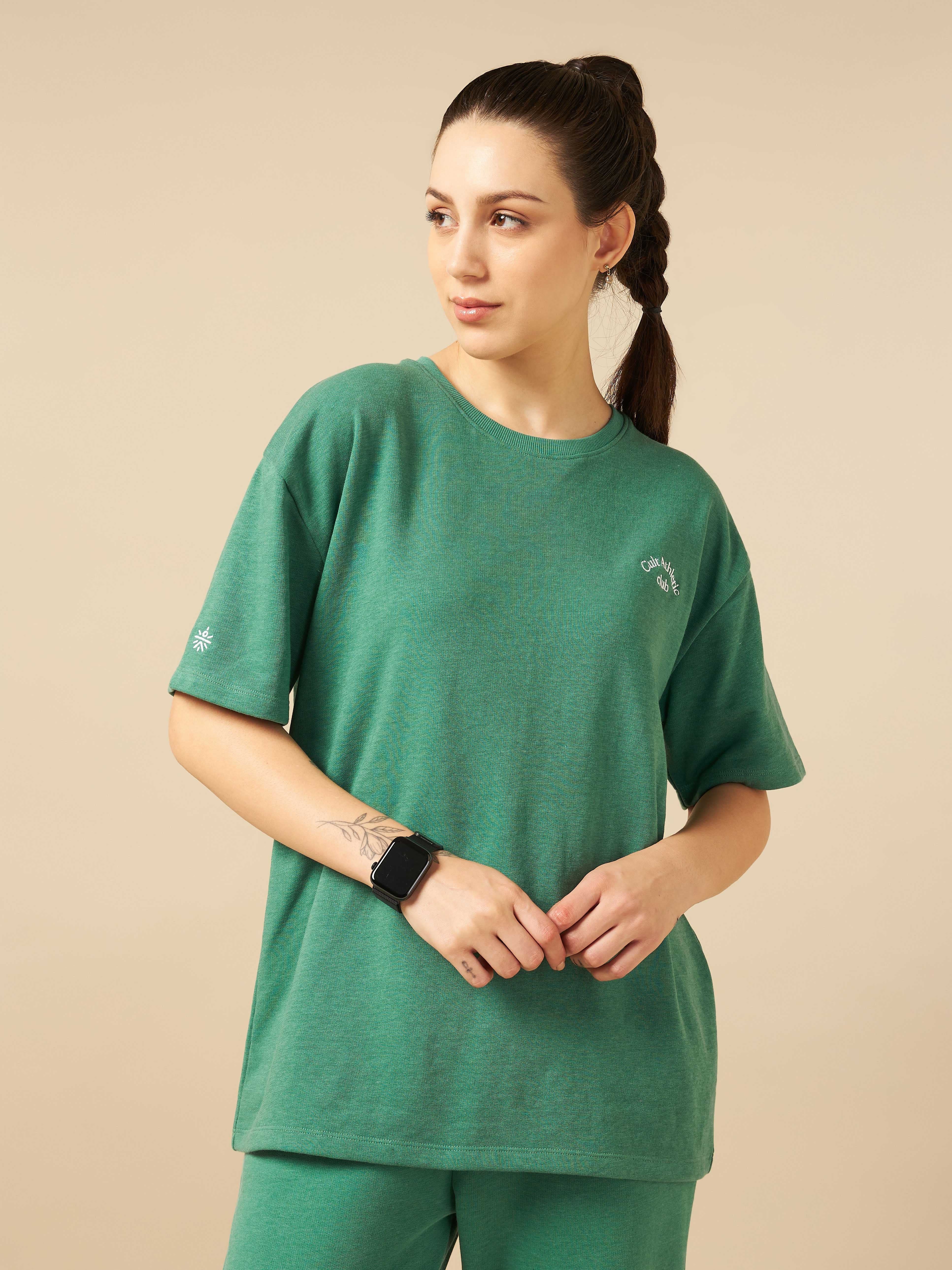 Cult Athletic Club Women Green T-shirt